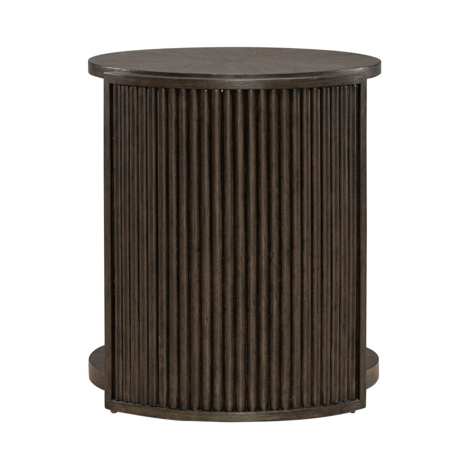 City View Round End Table in Coffee Bean - Luxury Home Furniture (MI)