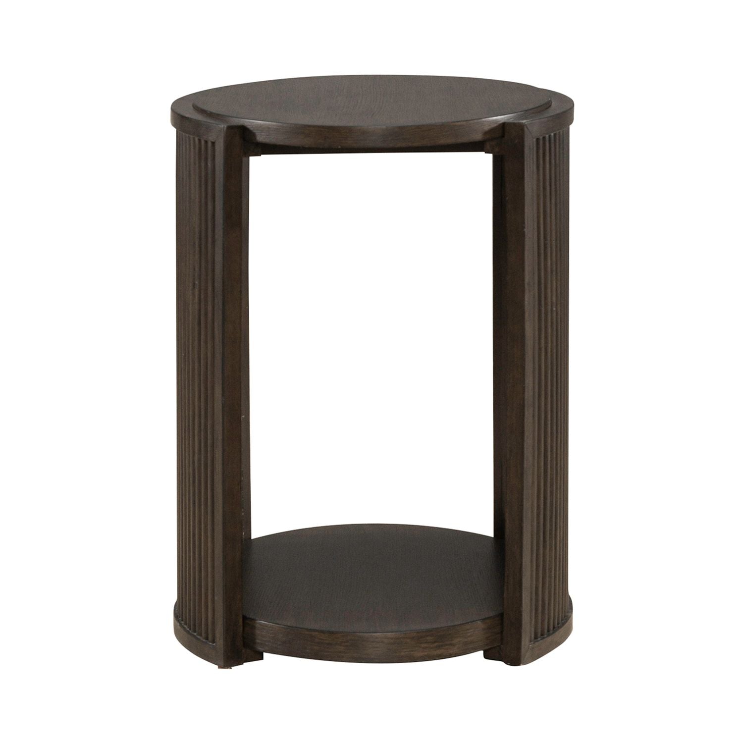 City View Chairside Table in Coffee Bean - Luxury Home Furniture (MI)