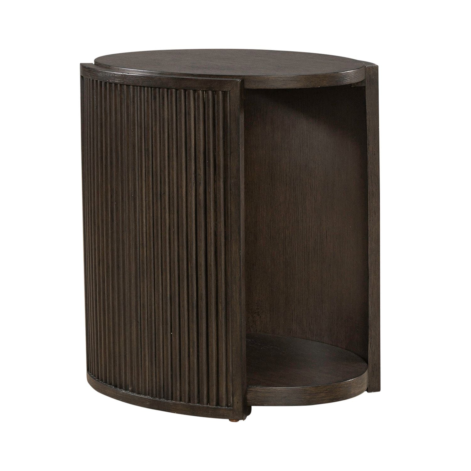 City View Chairside Table in Coffee Bean - Luxury Home Furniture (MI)