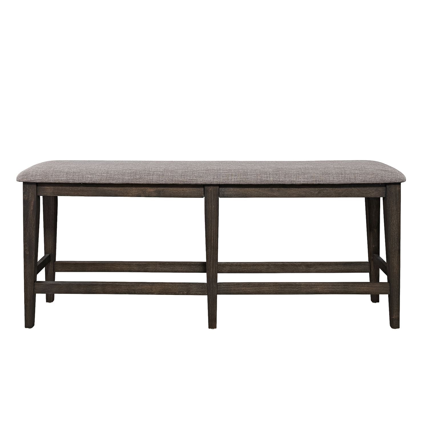 Double Bridge Counter Bench (RTA) in Dark Chestnut - Luxury Home Furniture (MI)