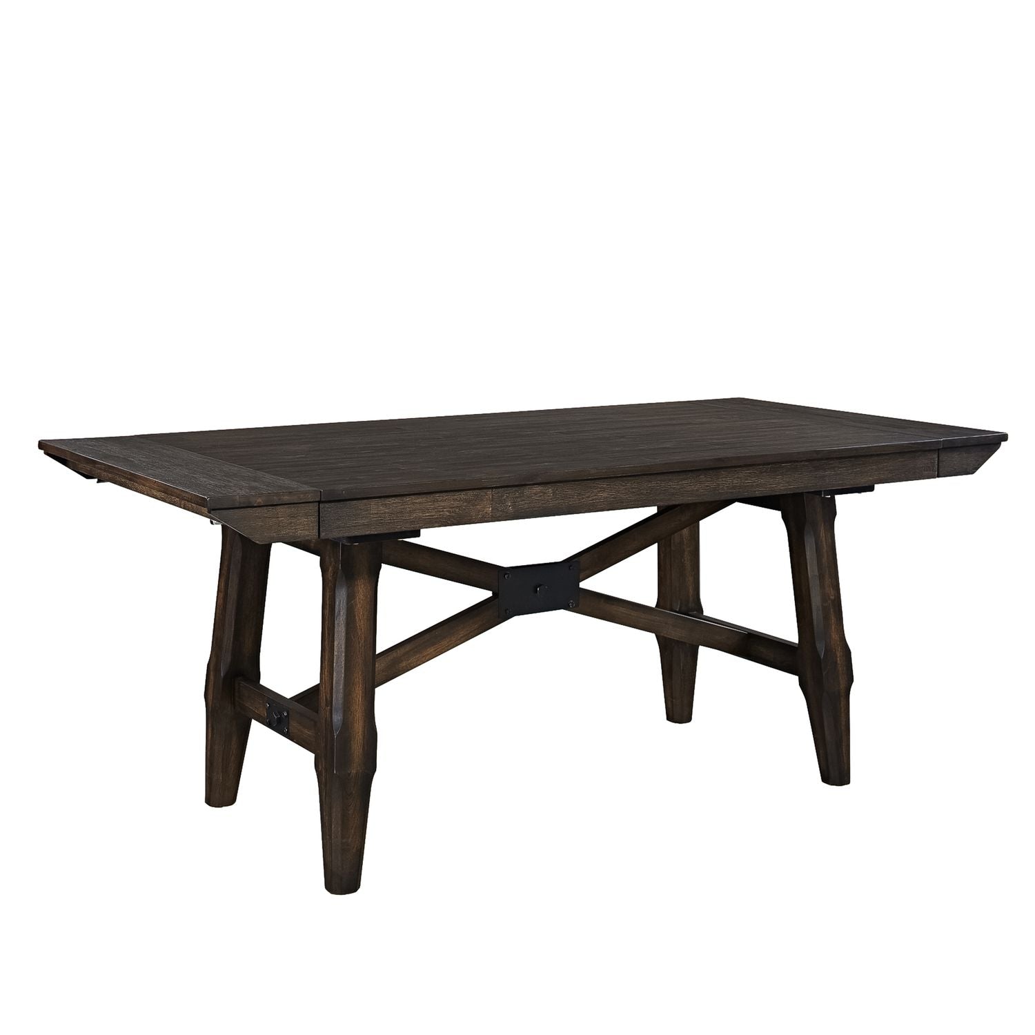 Double Bridge 5 Piece Trestle Table Set - Luxury Home Furniture (MI)