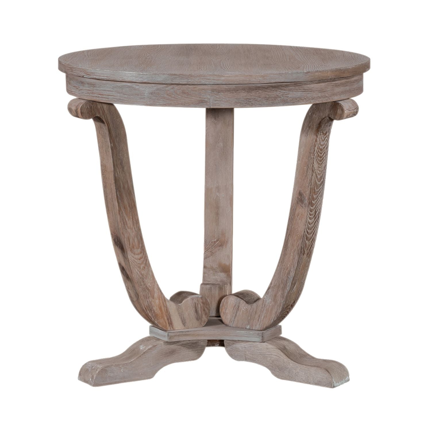 Greystone Mill End Table in Stone White - Luxury Home Furniture (MI)