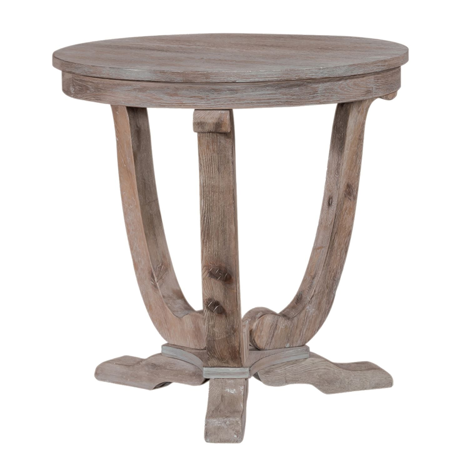 Greystone Mill End Table in Stone White - Luxury Home Furniture (MI)