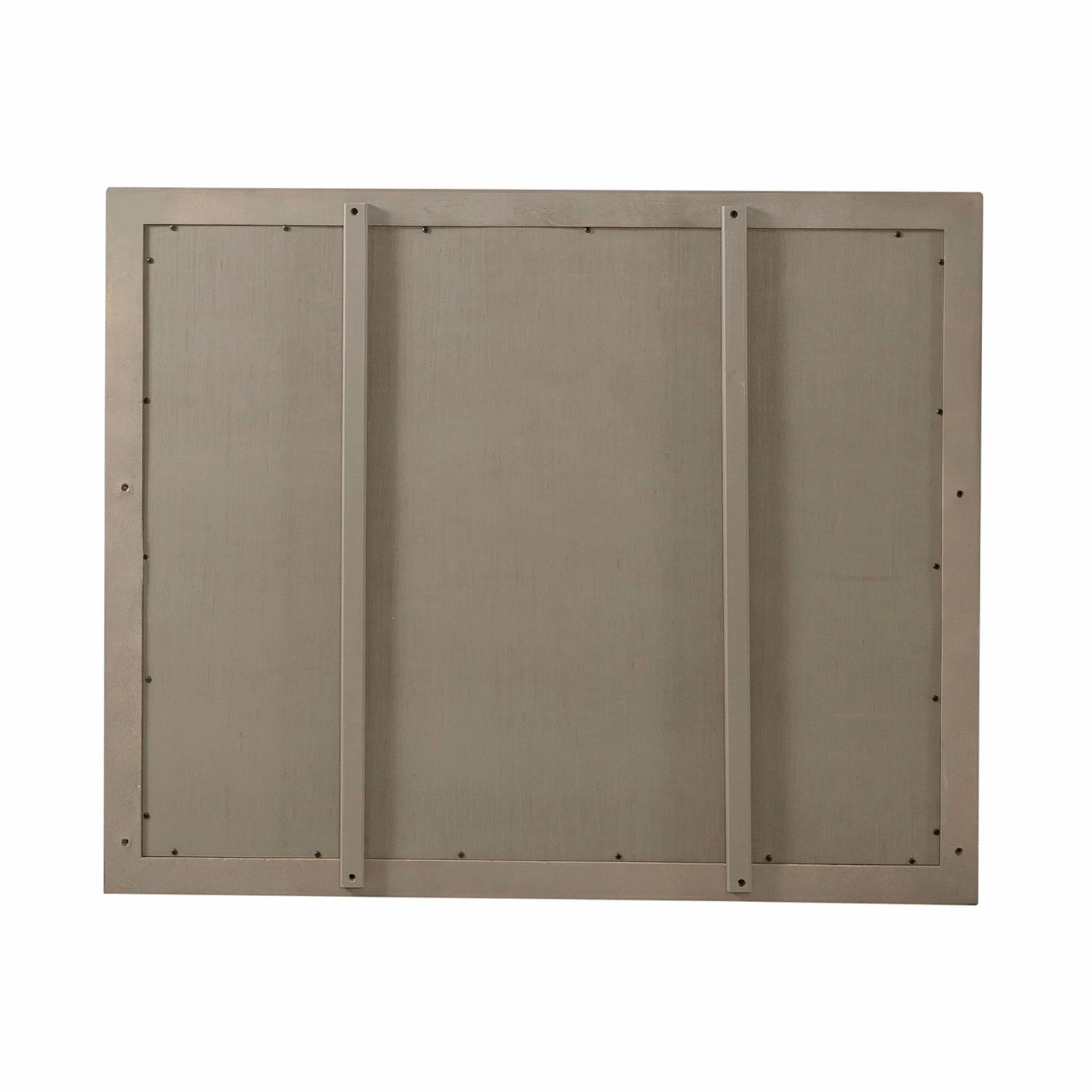 Americana Farmhouse Landscape Mirror in Dusty Taupe and Black image