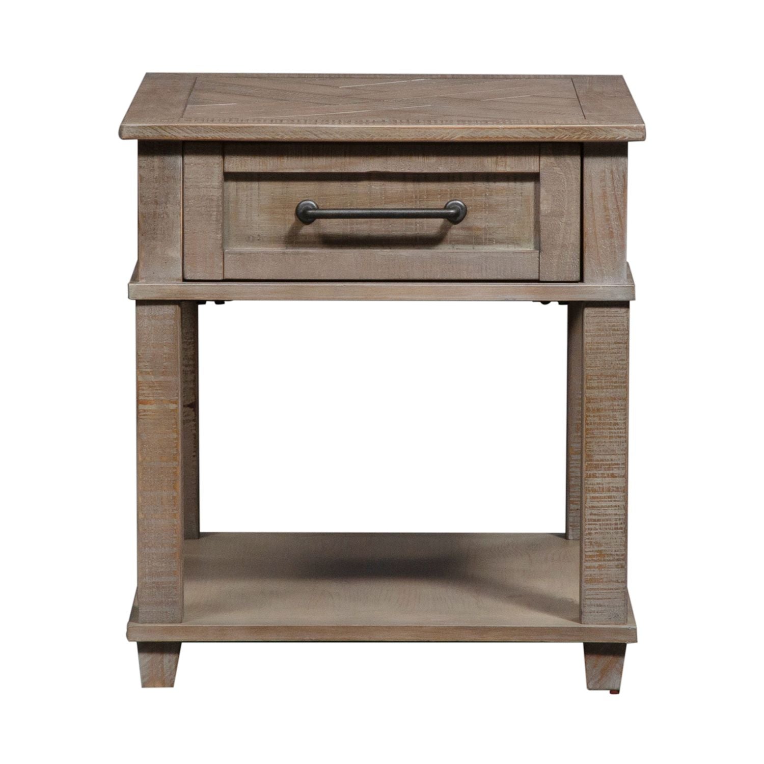 Parkland Falls Rectangular End Table in Weathered Taupe - Luxury Home Furniture (MI)