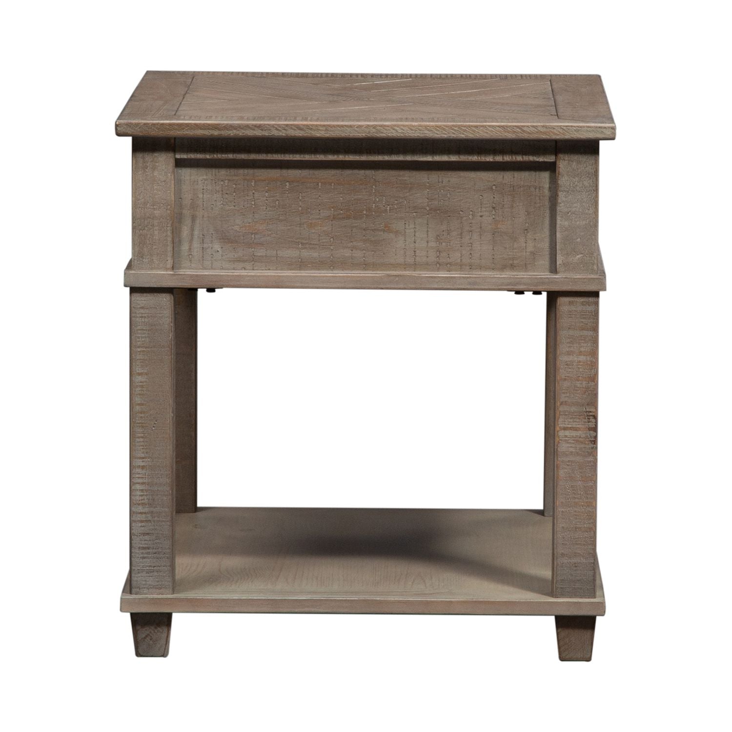 Parkland Falls Rectangular End Table in Weathered Taupe - Luxury Home Furniture (MI)