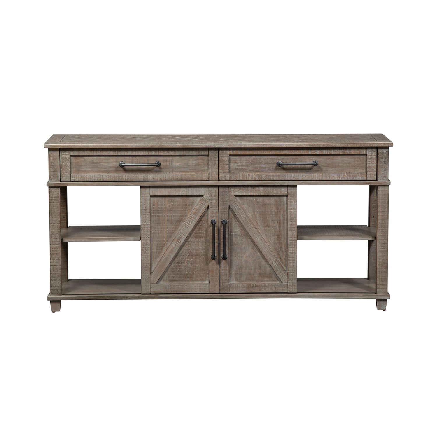 Parkland Falls Sofa Table in Weathered Taupe - Luxury Home Furniture (MI)