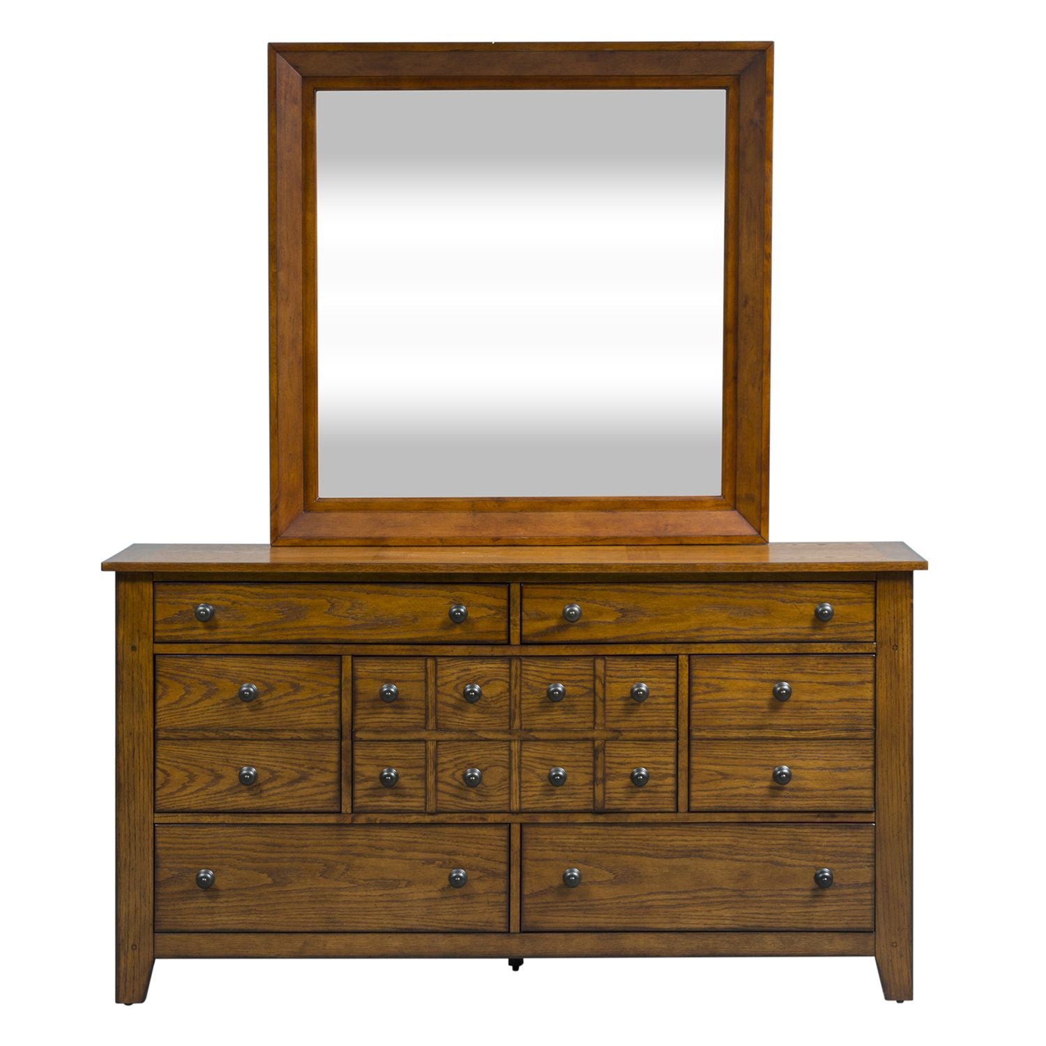 Grandpas Cabin King Sleigh Bed, Dresser & Mirror, Chest, Night Stand
