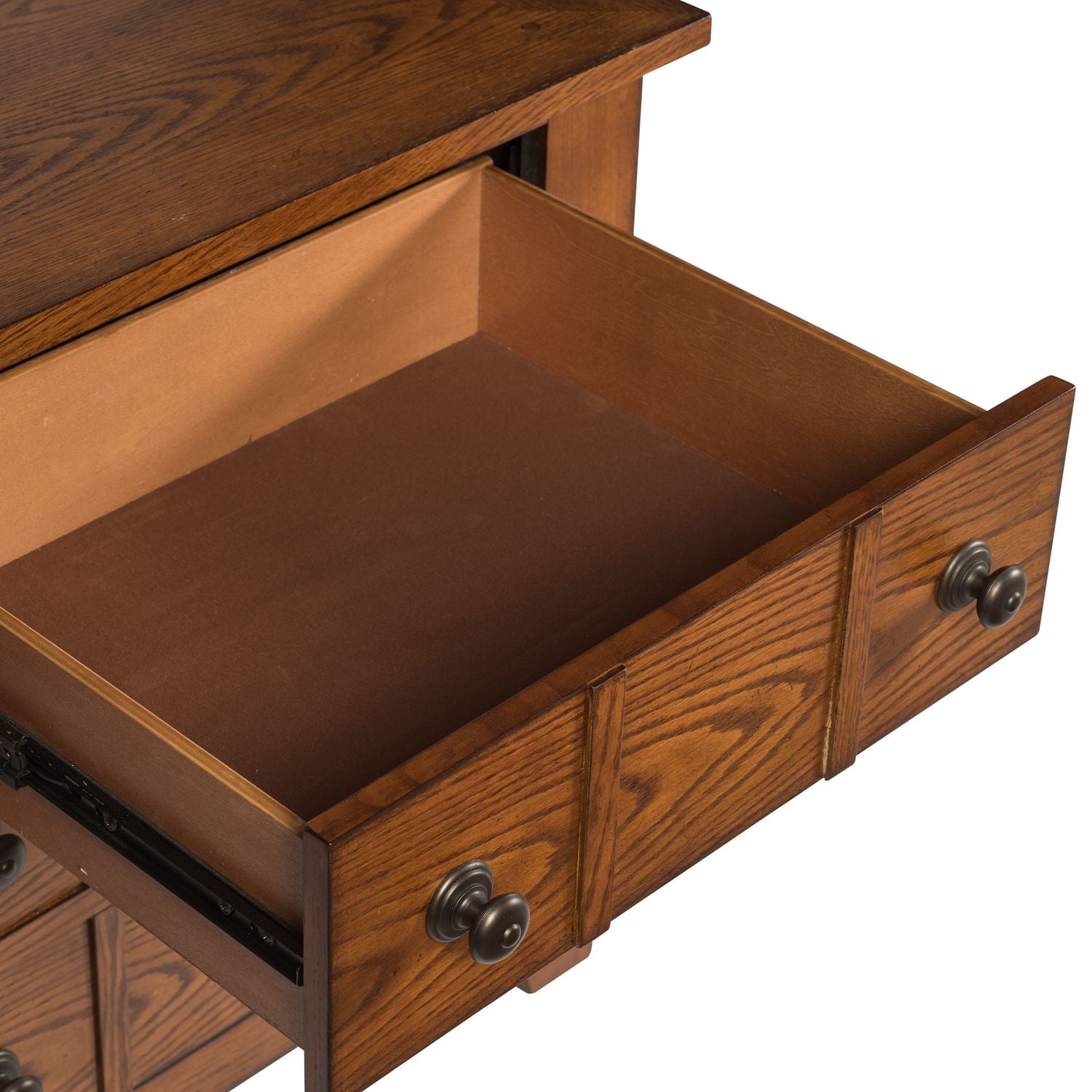 Grandpa's Cabin Nightstand in Age Oak