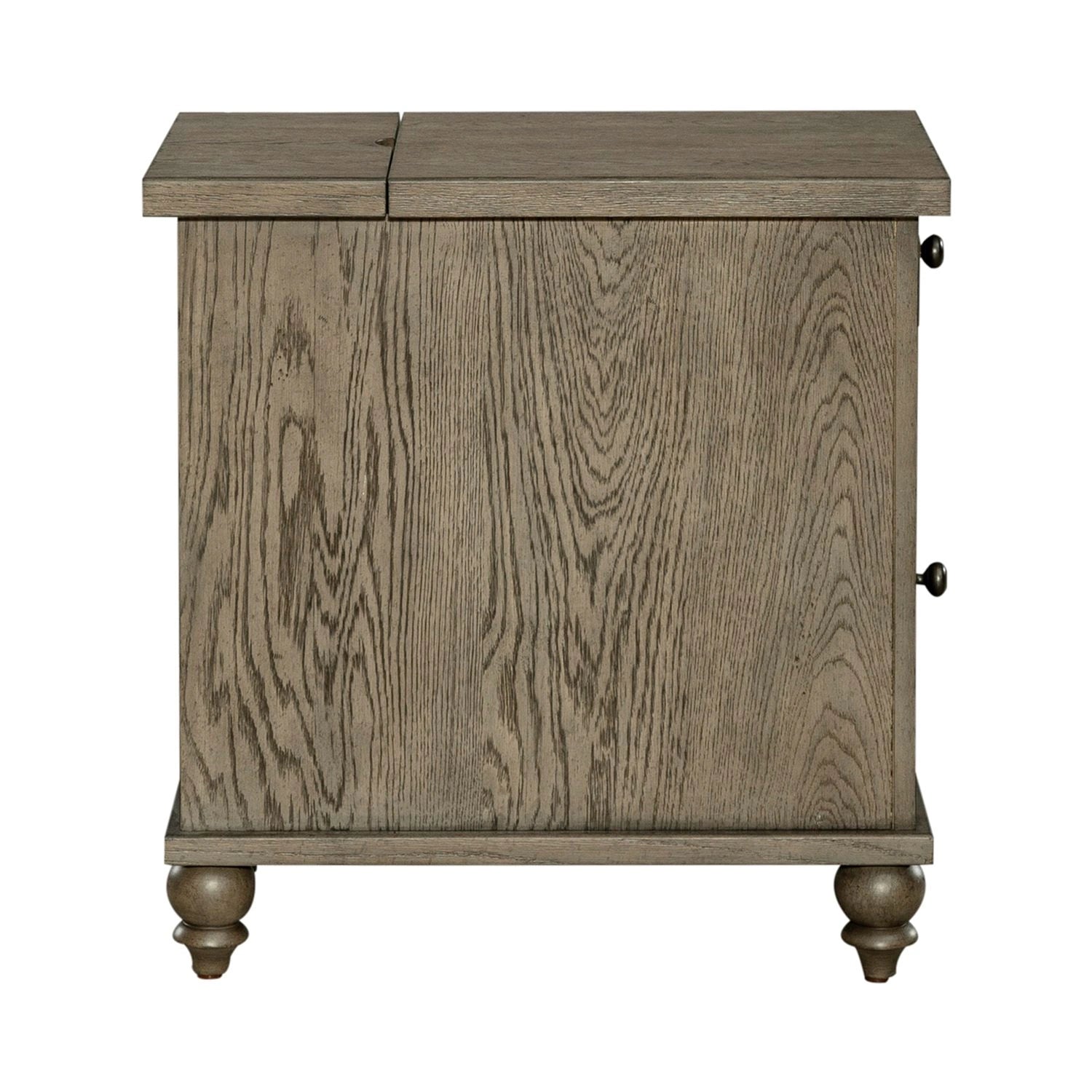 Americana Farmhouse Chair Side Table in Dusty Taupe image