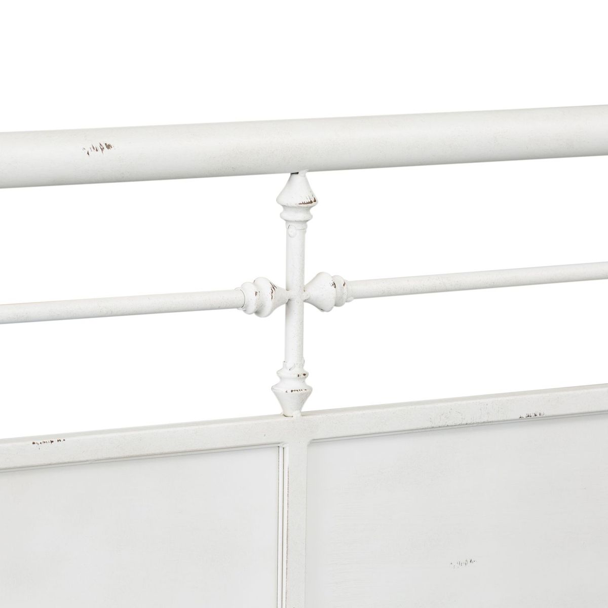 Liberty Furniture Vintage Series Twin Metal Bed in Antique White - Luxury Home Furniture (MI)
