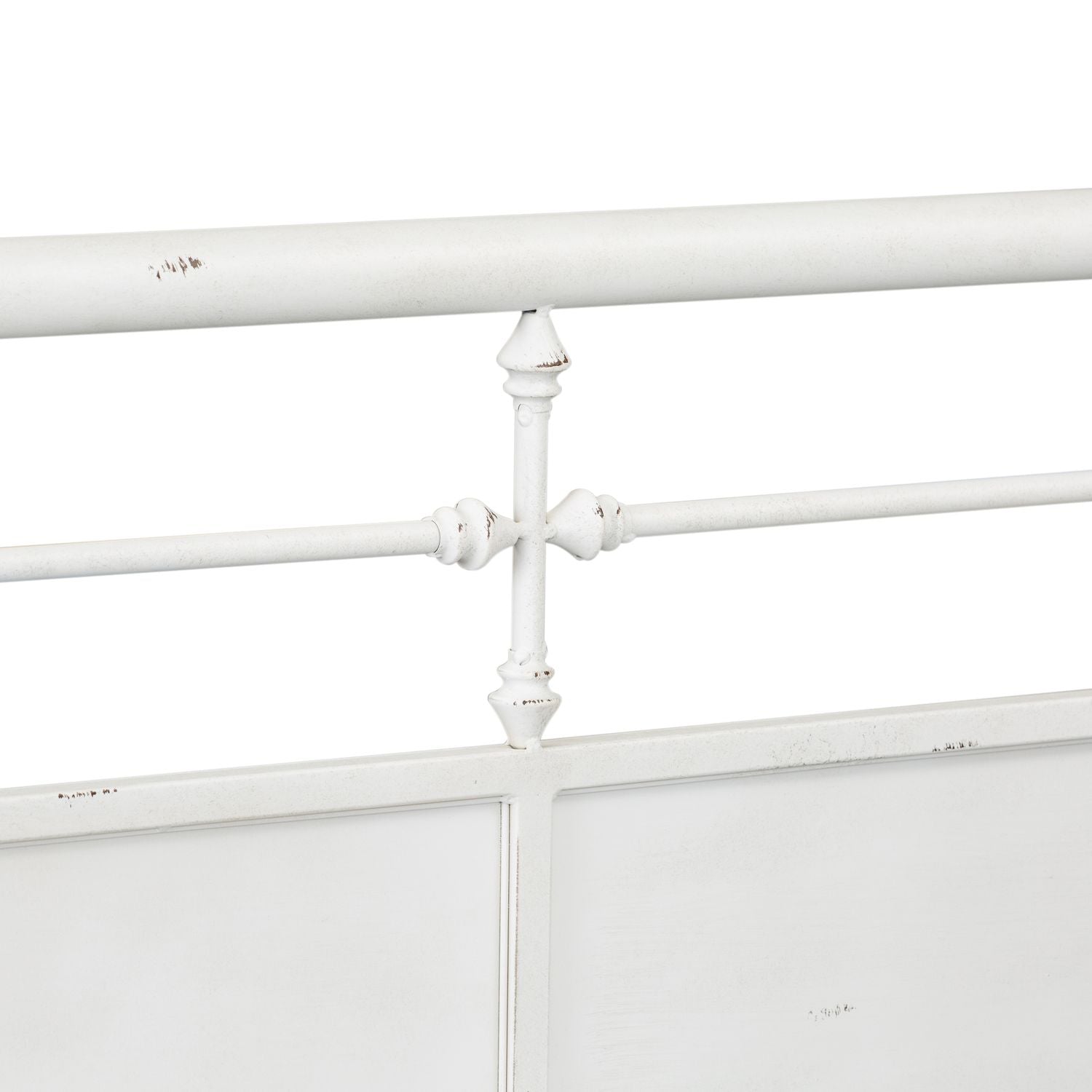 Vintage Series Twin Metal Bed in Antique White - Luxury Home Furniture (MI)