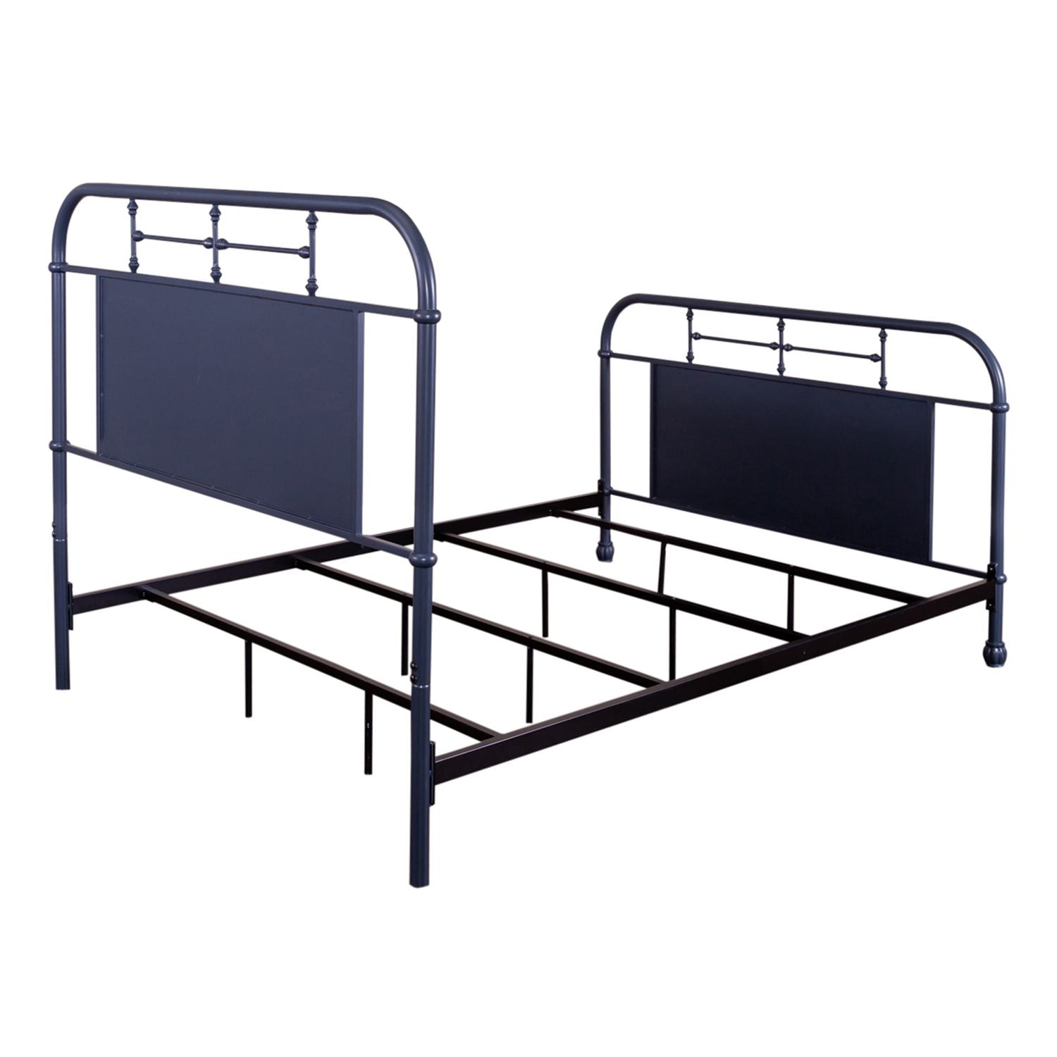 Vintage Series Queen Metal Bed in Navy - Luxury Home Furniture (MI)