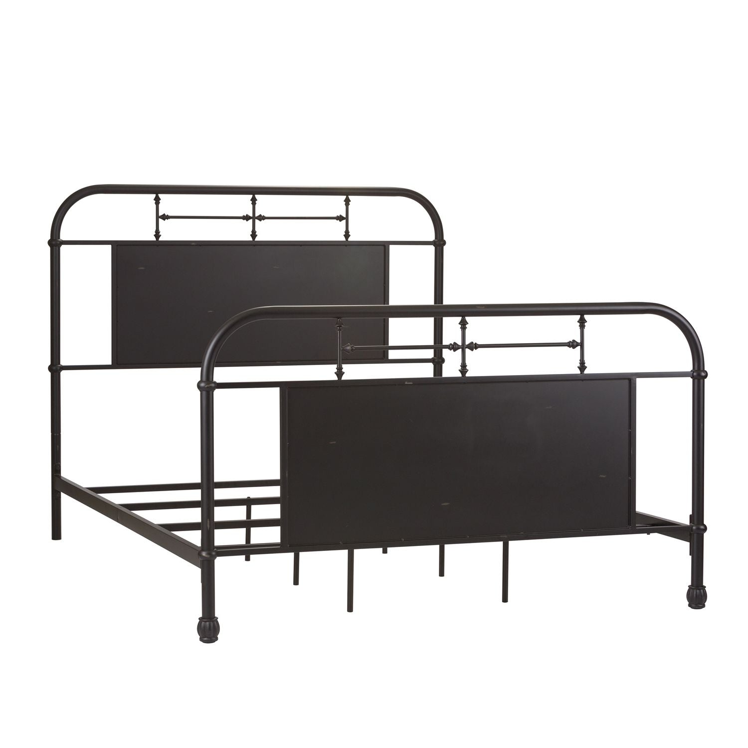 Vintage Series King Metal Bed in Black - Luxury Home Furniture (MI)