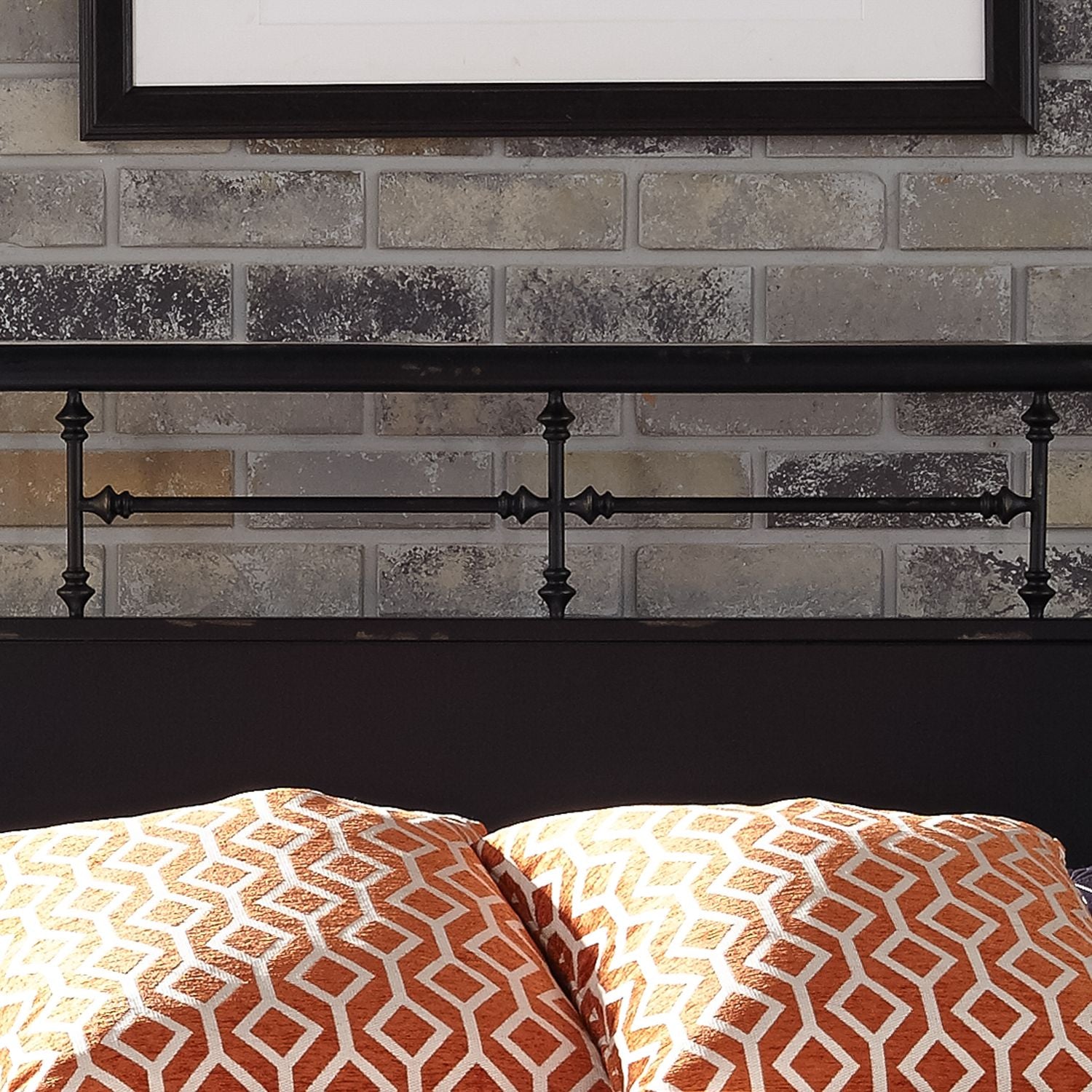 Vintage Series King Metal Bed in Black - Luxury Home Furniture (MI)