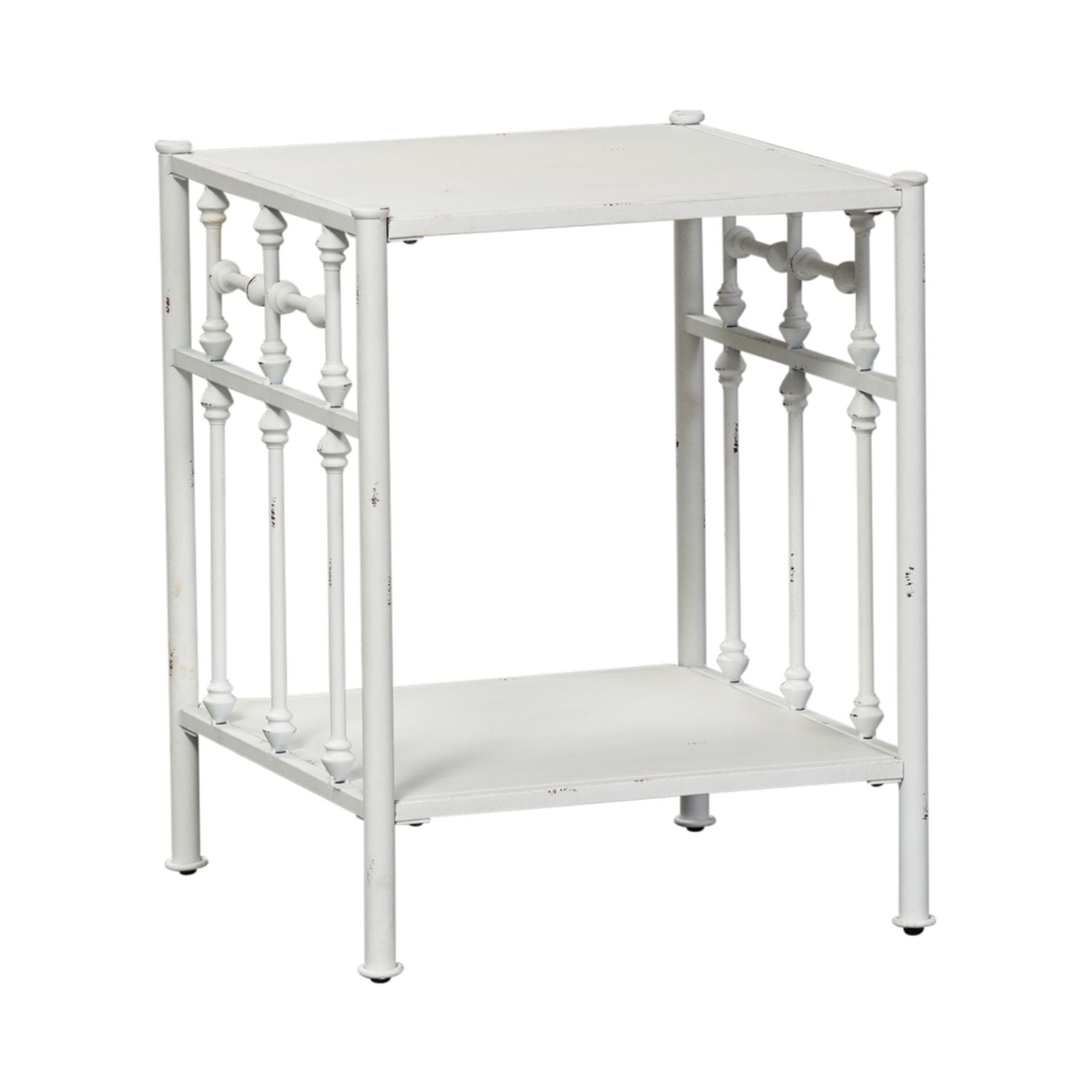 Vintage Series Open Nightstand in Antique White - Luxury Home Furniture (MI)