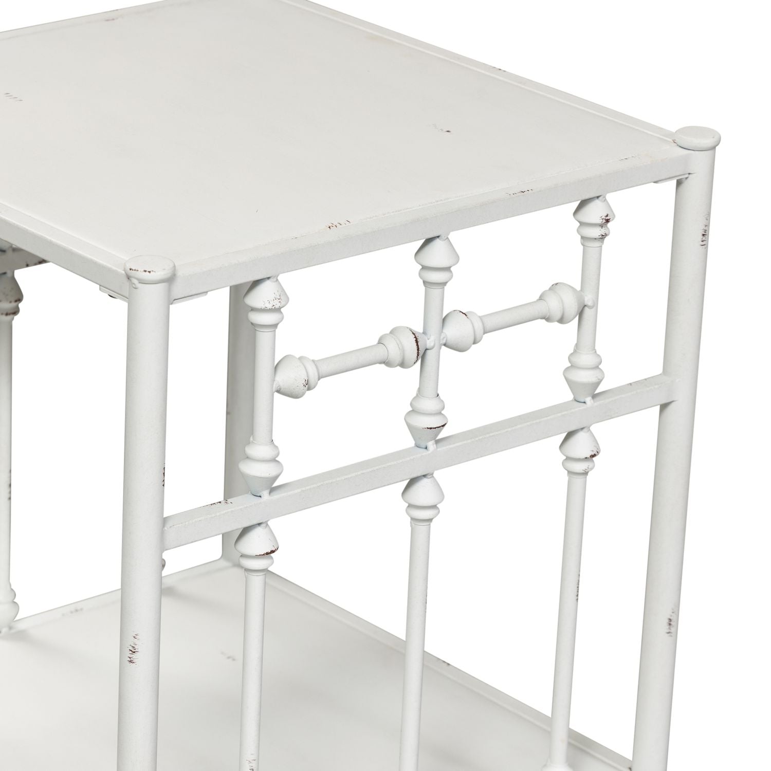 Vintage Series Open Nightstand in Antique White - Luxury Home Furniture (MI)