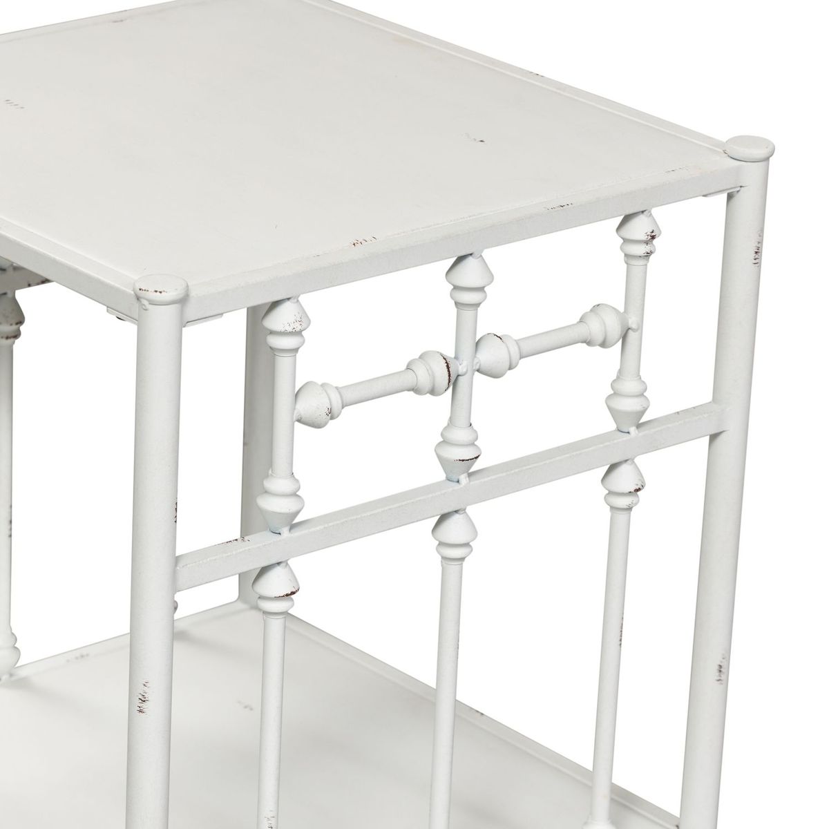 Liberty Furniture Vintage Series Open Nightstand in Antique White - Luxury Home Furniture (MI)