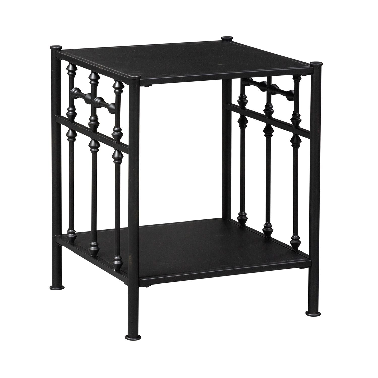 Vintage Series Open Nightstand in Black - Luxury Home Furniture (MI)