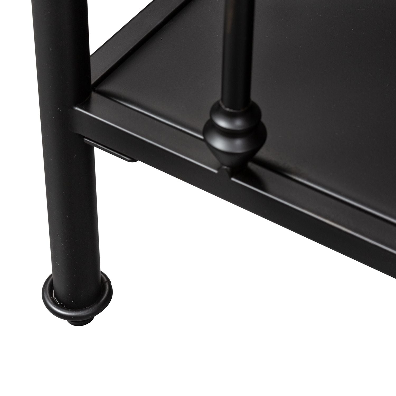 Vintage Series Open Nightstand in Black - Luxury Home Furniture (MI)