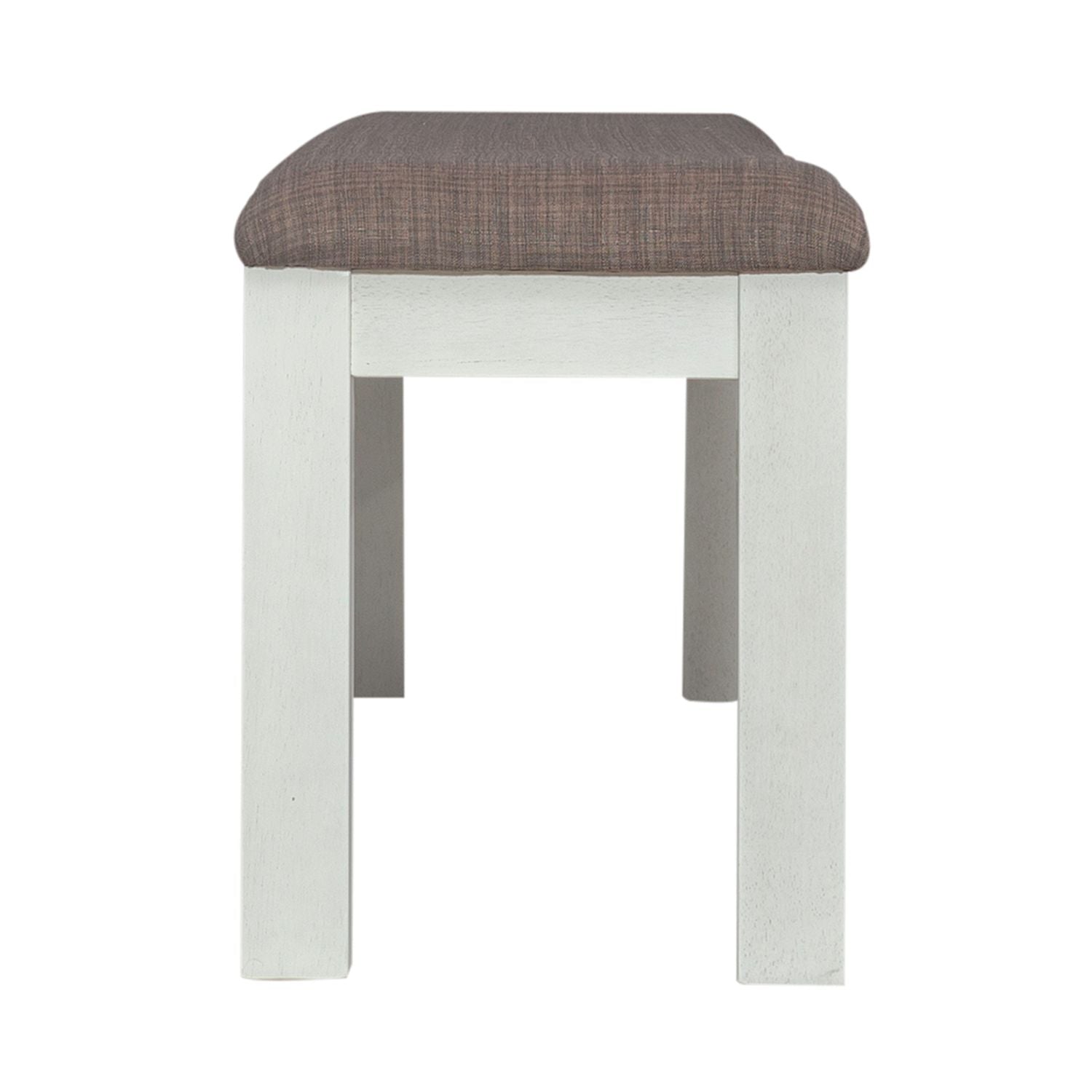 Brook Bay Uph Dining Bench in Textured White image