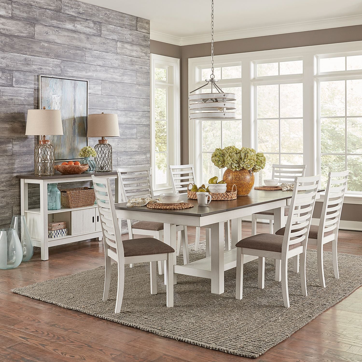 Brook Bay 7 Piece Trestle Table Set image