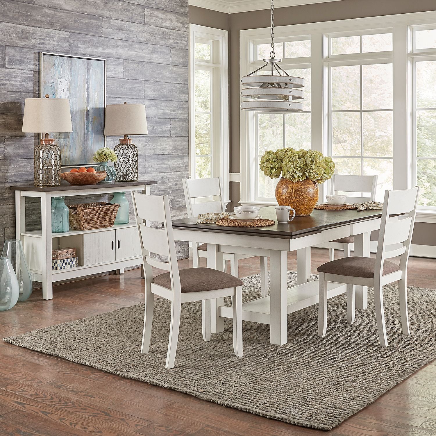 Brook Bay Optional 5 Piece Trestle Table Set image