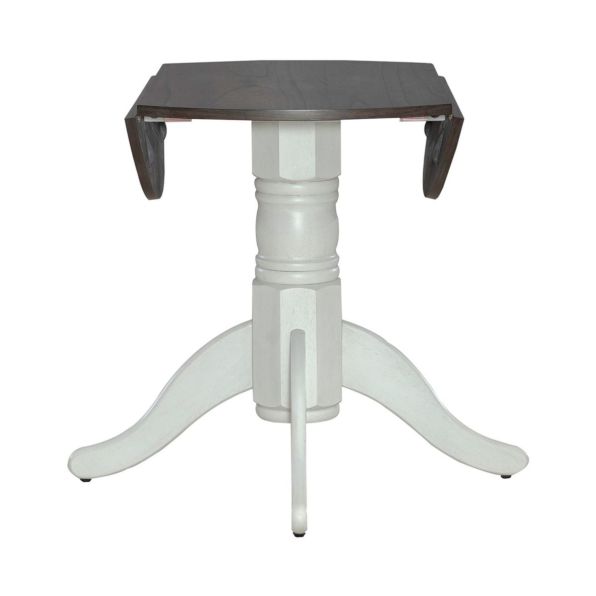 Liberty Furniture Brook Bay Drop Leaf Table in Textured White