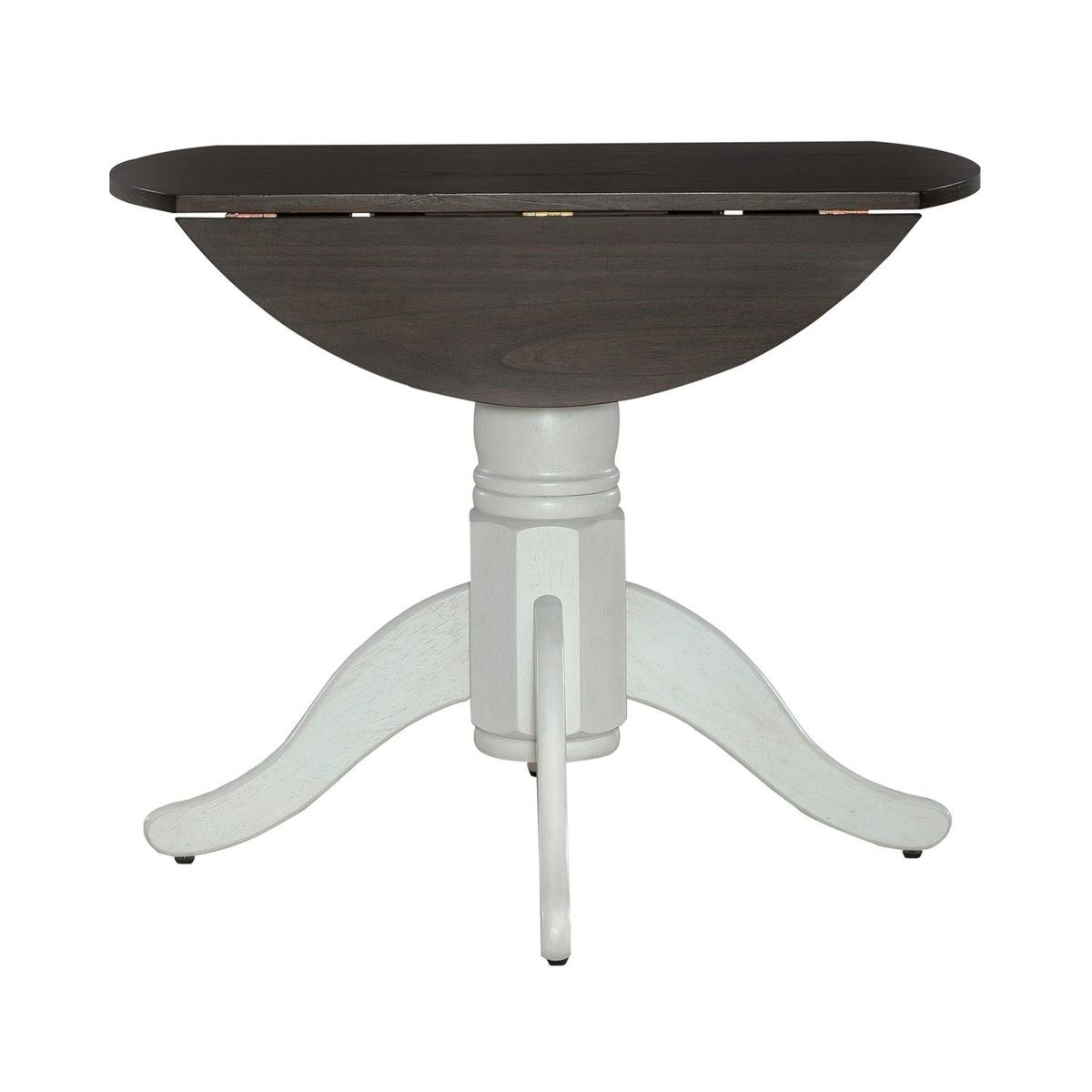 Liberty Furniture Brook Bay Drop Leaf Table in Textured White