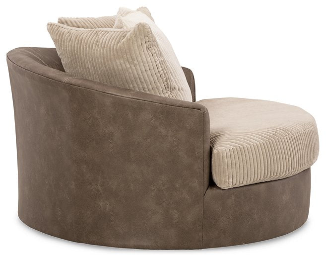 Keskin Oversized Swivel Accent Chair - Luxury Home Furniture (MI)