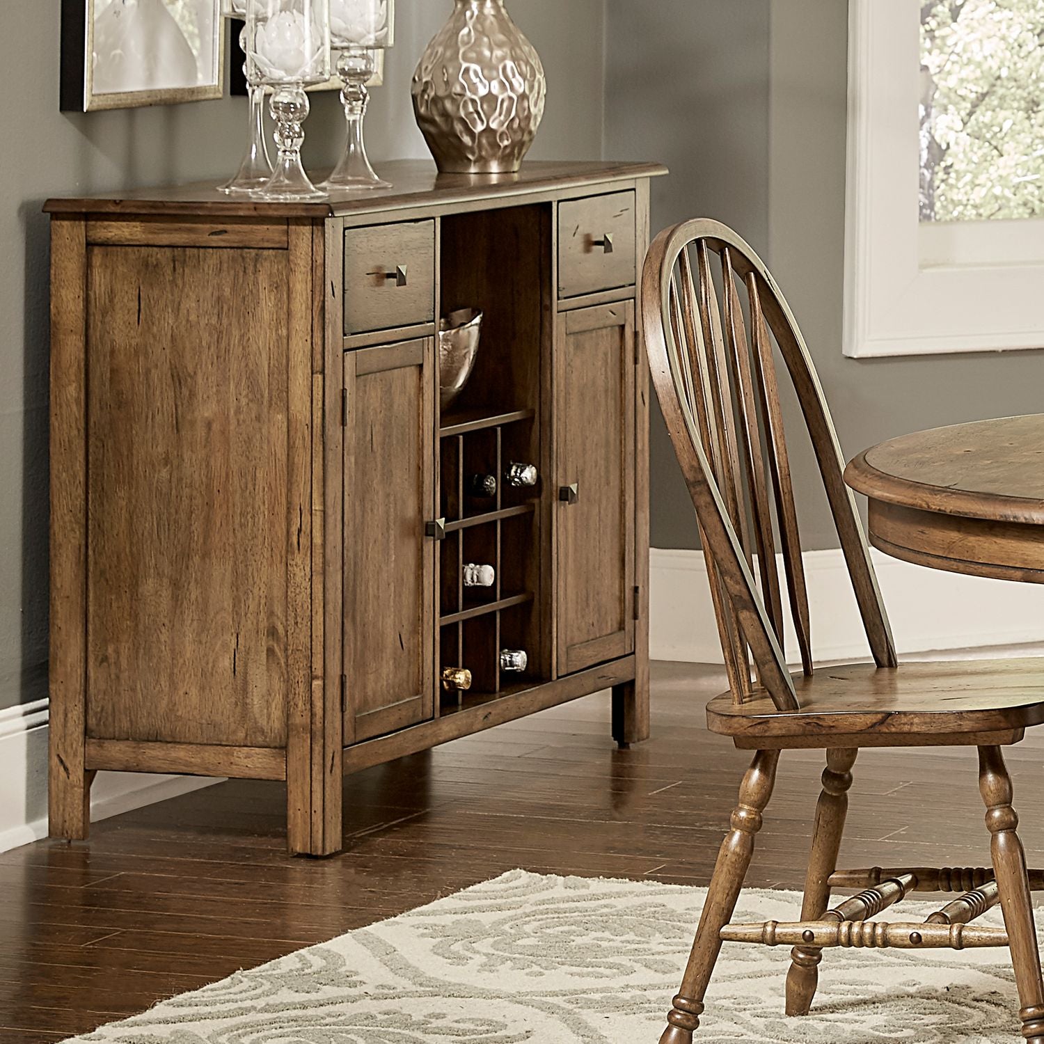 Carolina Crossing Server in Antique Honey image
