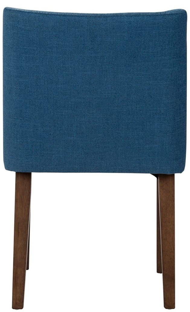 Liberty Furniture Space Saver Nido Chair (Blue) in Satin Walnut (Set of 2) - Luxury Home Furniture (MI)