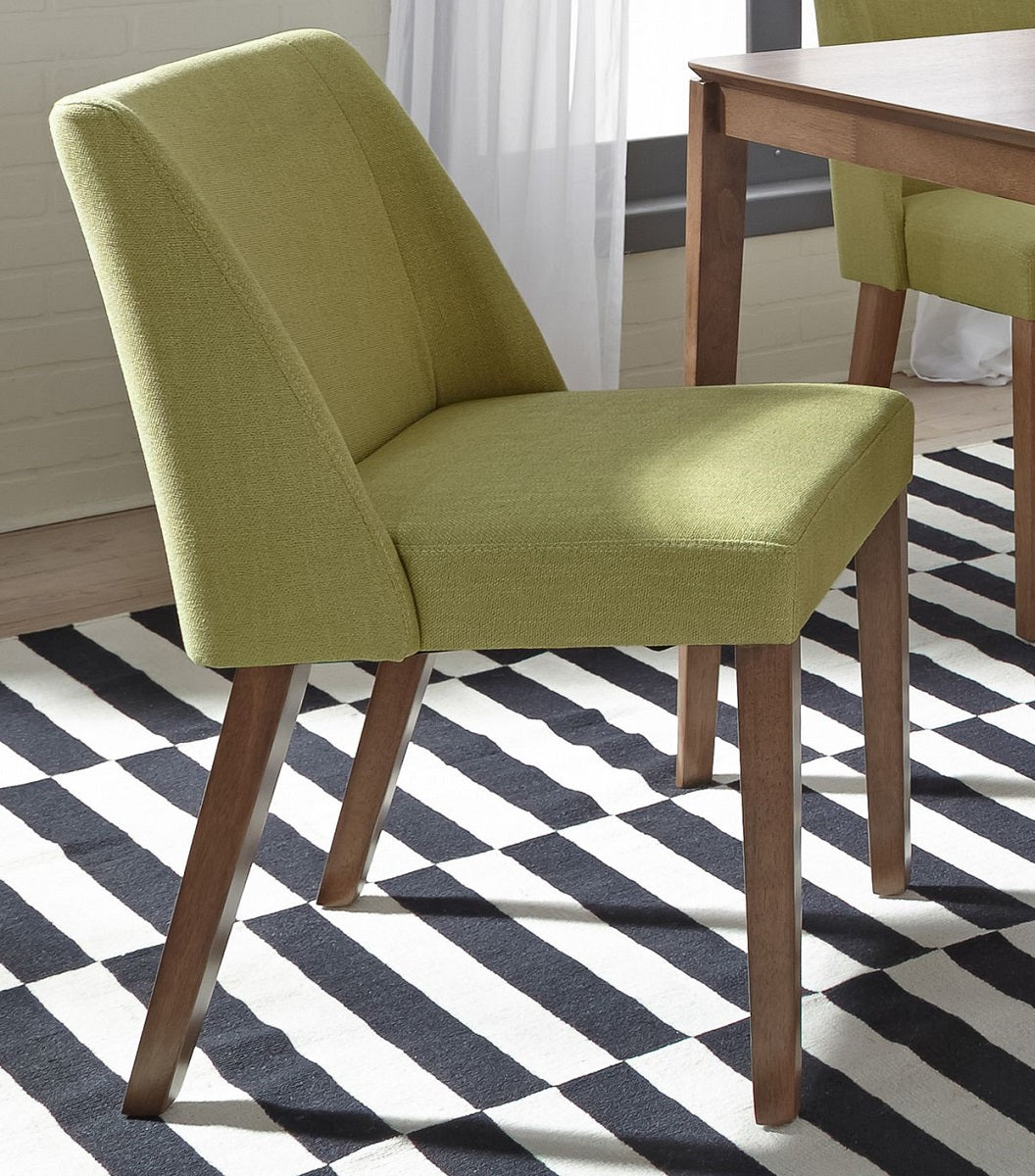 Liberty Furniture Space Saver Nido Chair (Green) in Satin Walnut (Set of 2) - Luxury Home Furniture (MI)