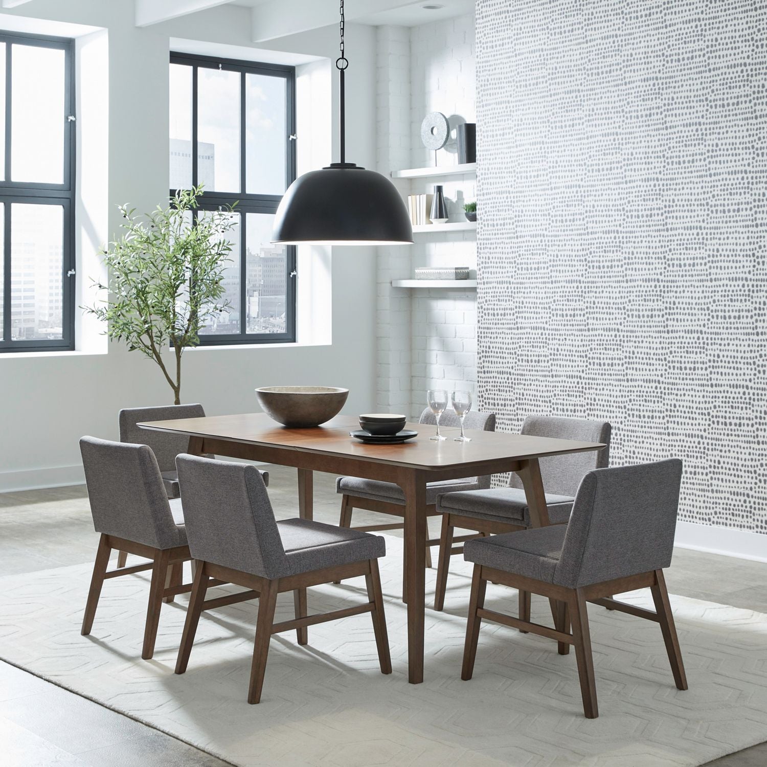 Space Savers 7 Piece Leg Table Set image