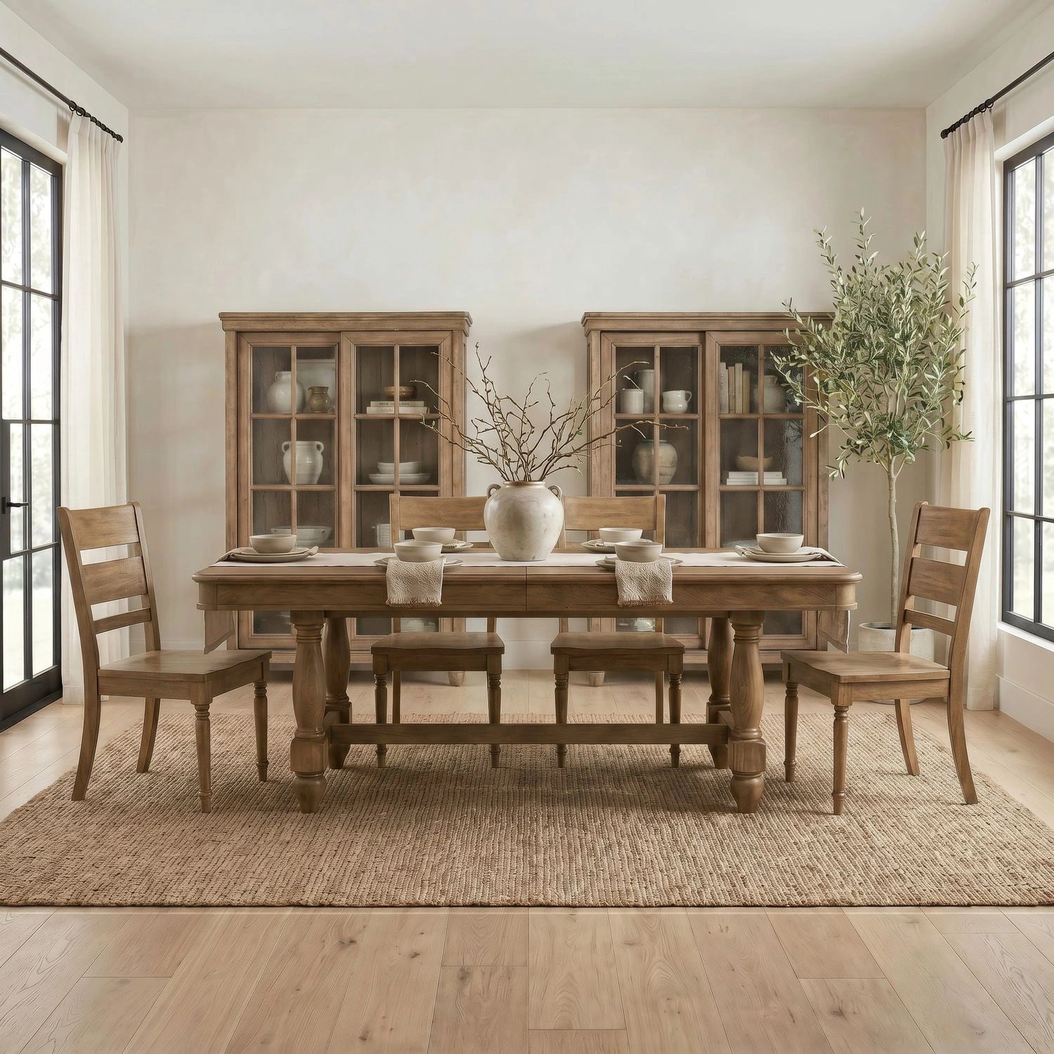 Homestead Haven 5 Piece Trestle Table Set image