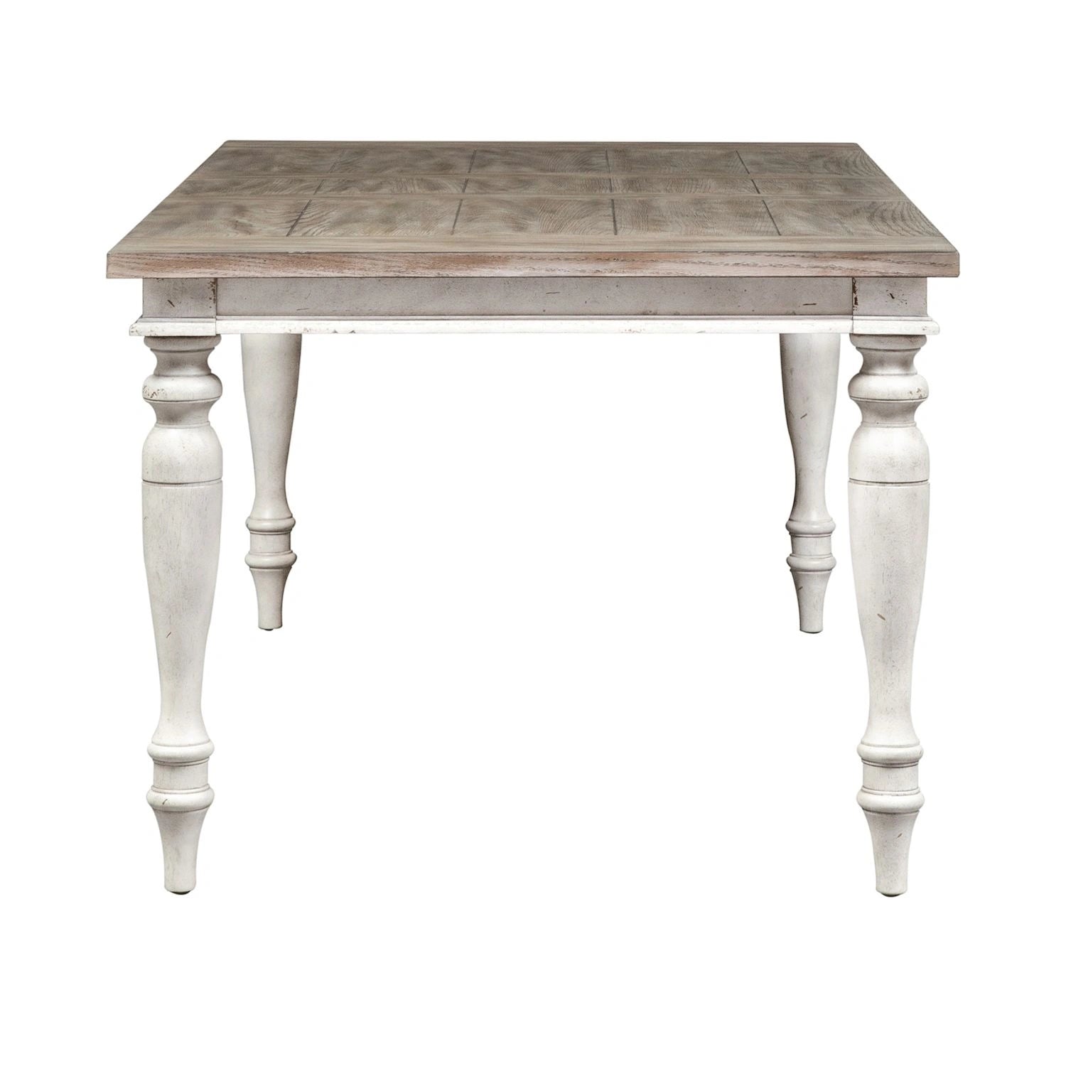 Whitney Rectangular Leg Table in Weathered Gray image