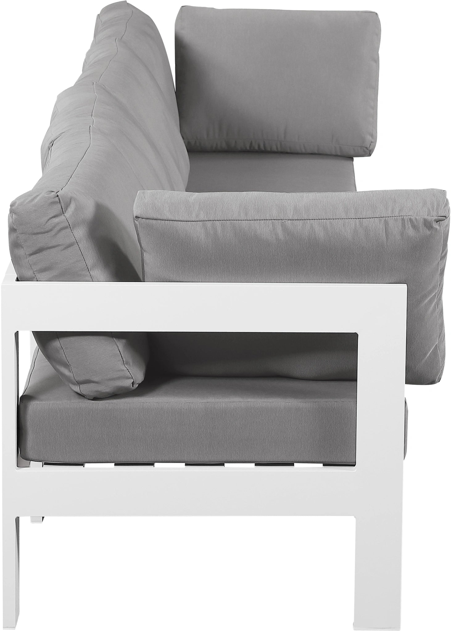 Nizuc Grey Waterproof Fabric Outdoor Patio Modular Sofa