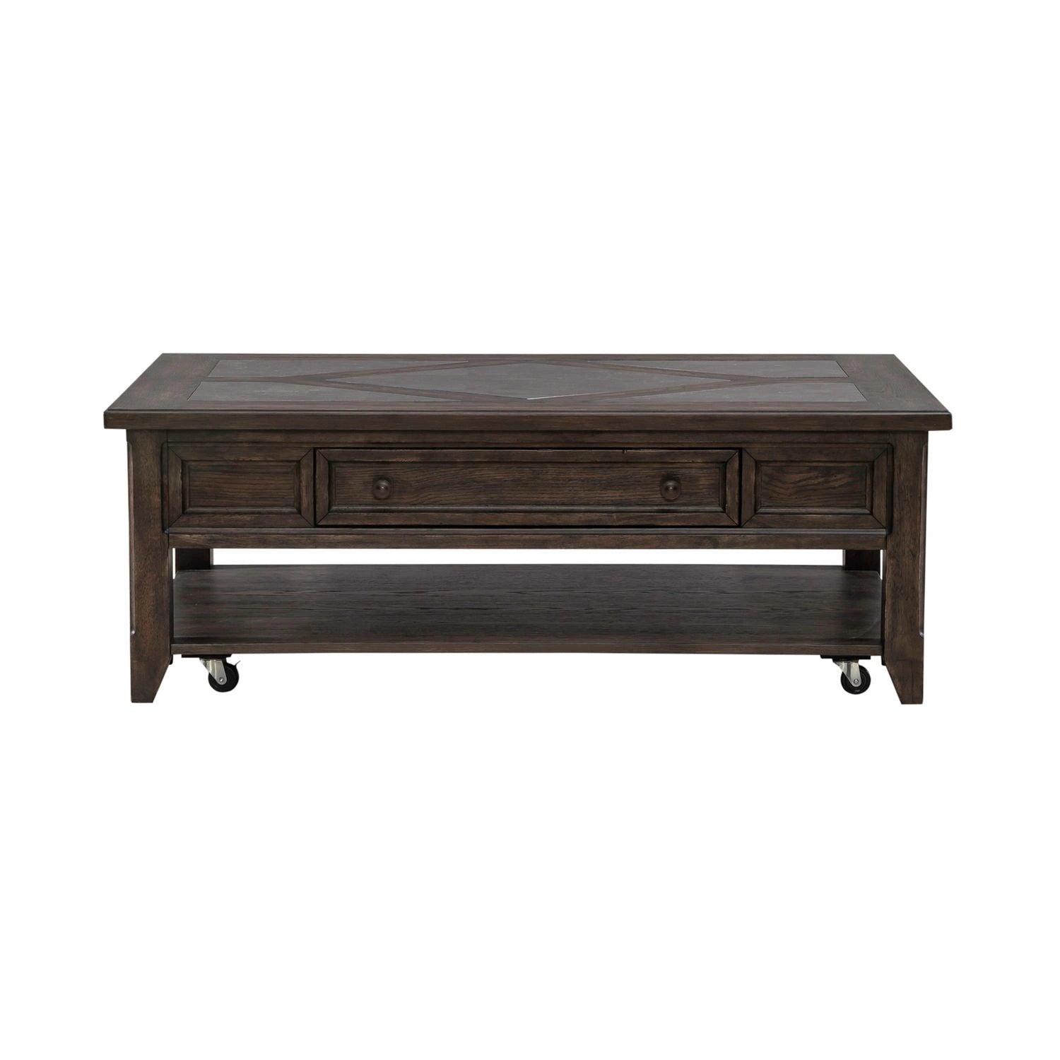 Paradise Valley Rectangular Cocktail Table in Saddle Brown image