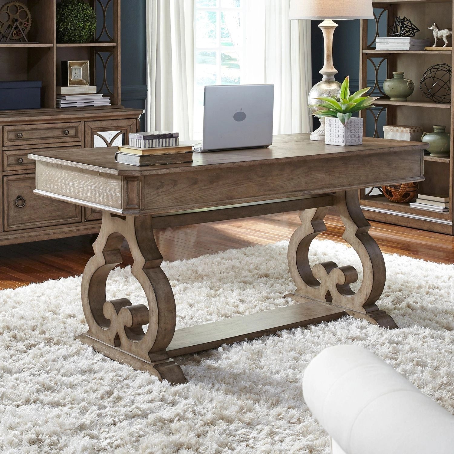 Simply Elegant Writing Desk in Heathered Taupe image