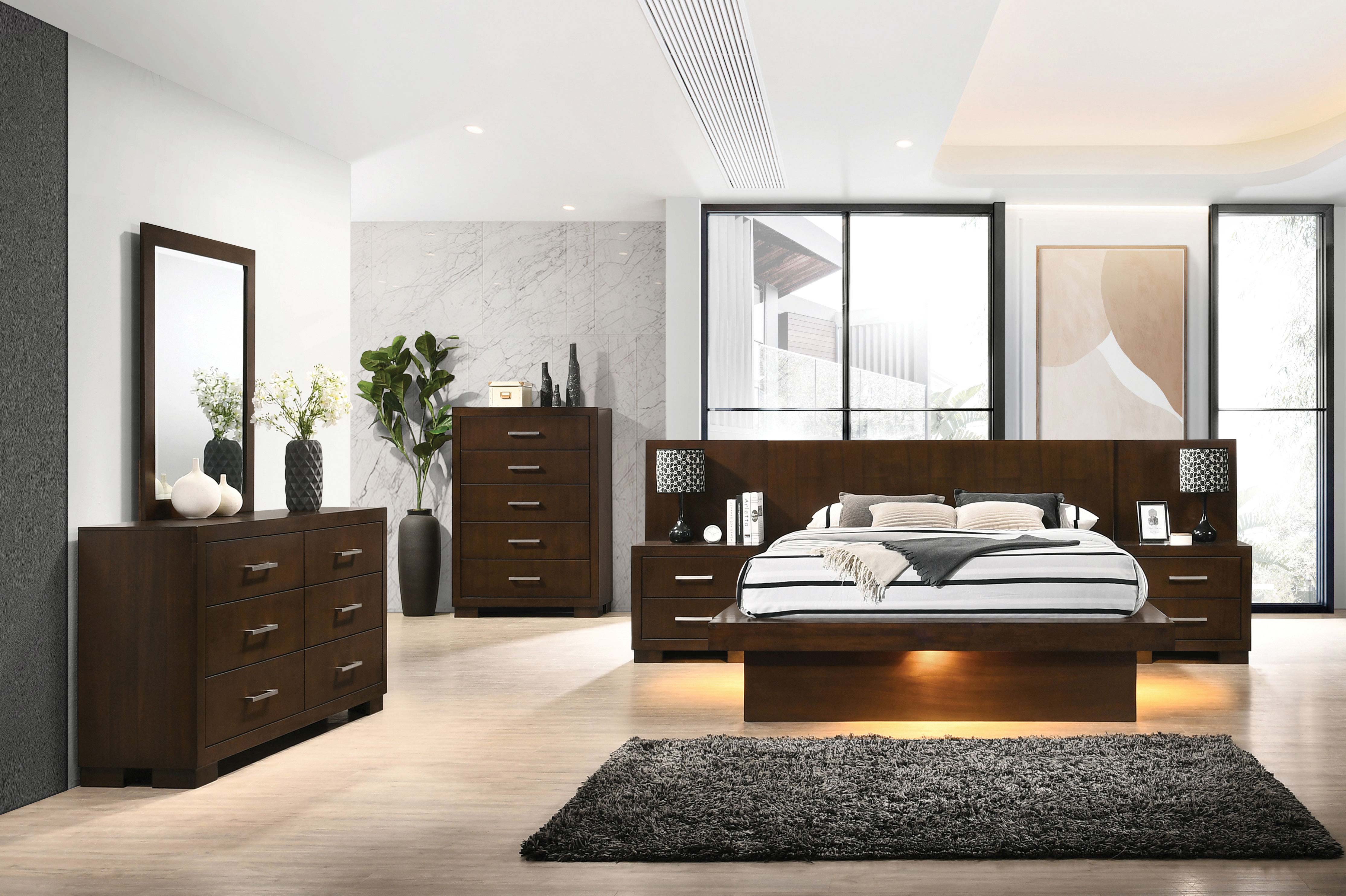 Jessica Bedroom Set with Nightstand Panels - Luxury Home Furniture (MI)