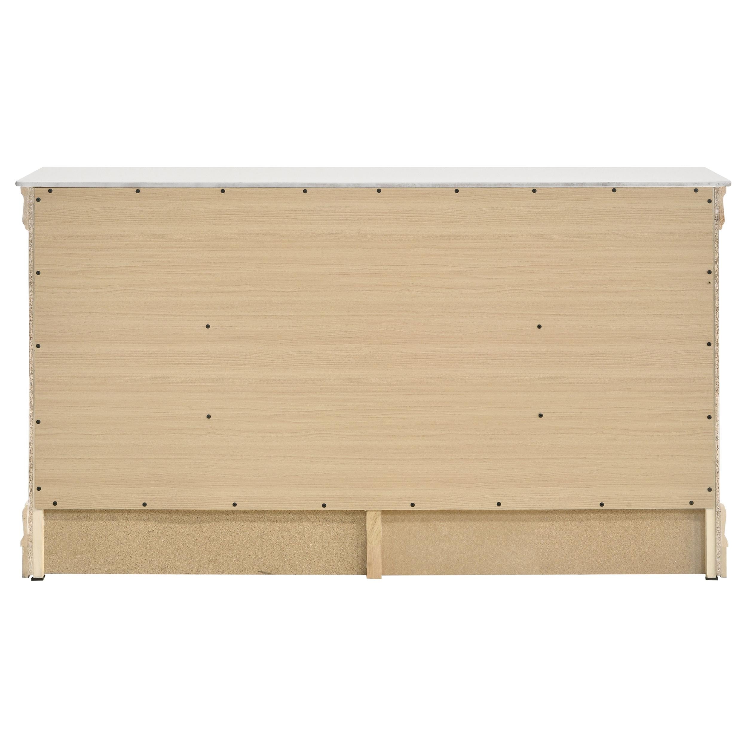 Louis Philippe 6-drawer Dresser White - Luxury Home Furniture (MI)