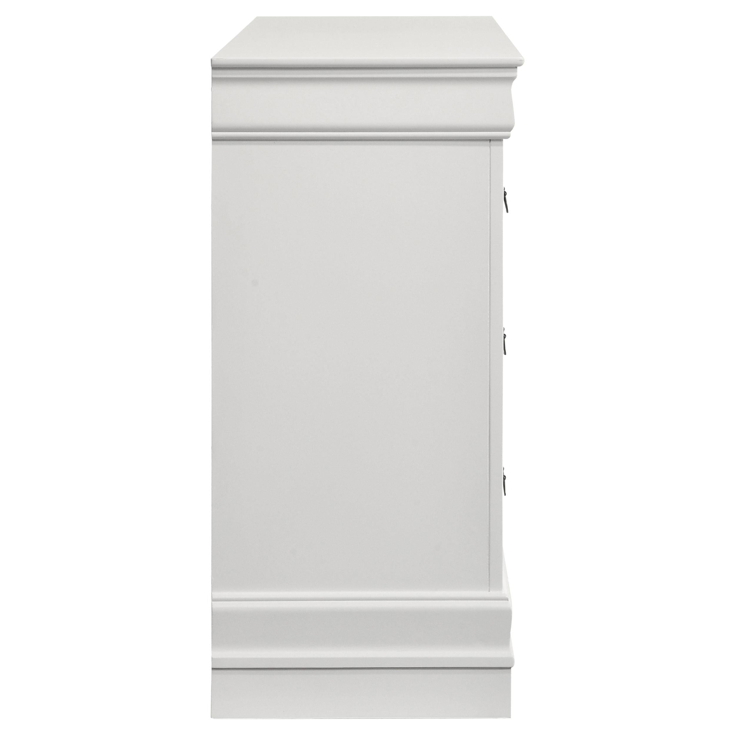 Louis Philippe 6-drawer Dresser White - Luxury Home Furniture (MI)