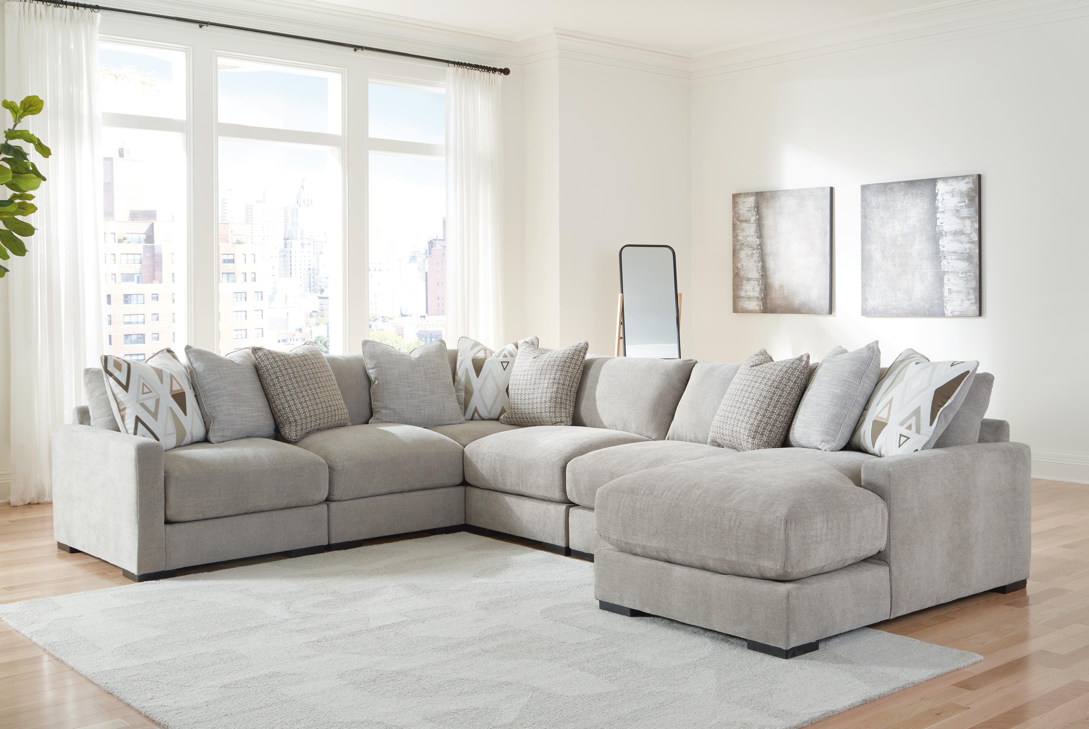 Aslan Court Sectional with Chaise - Luxury Home Furniture (MI)