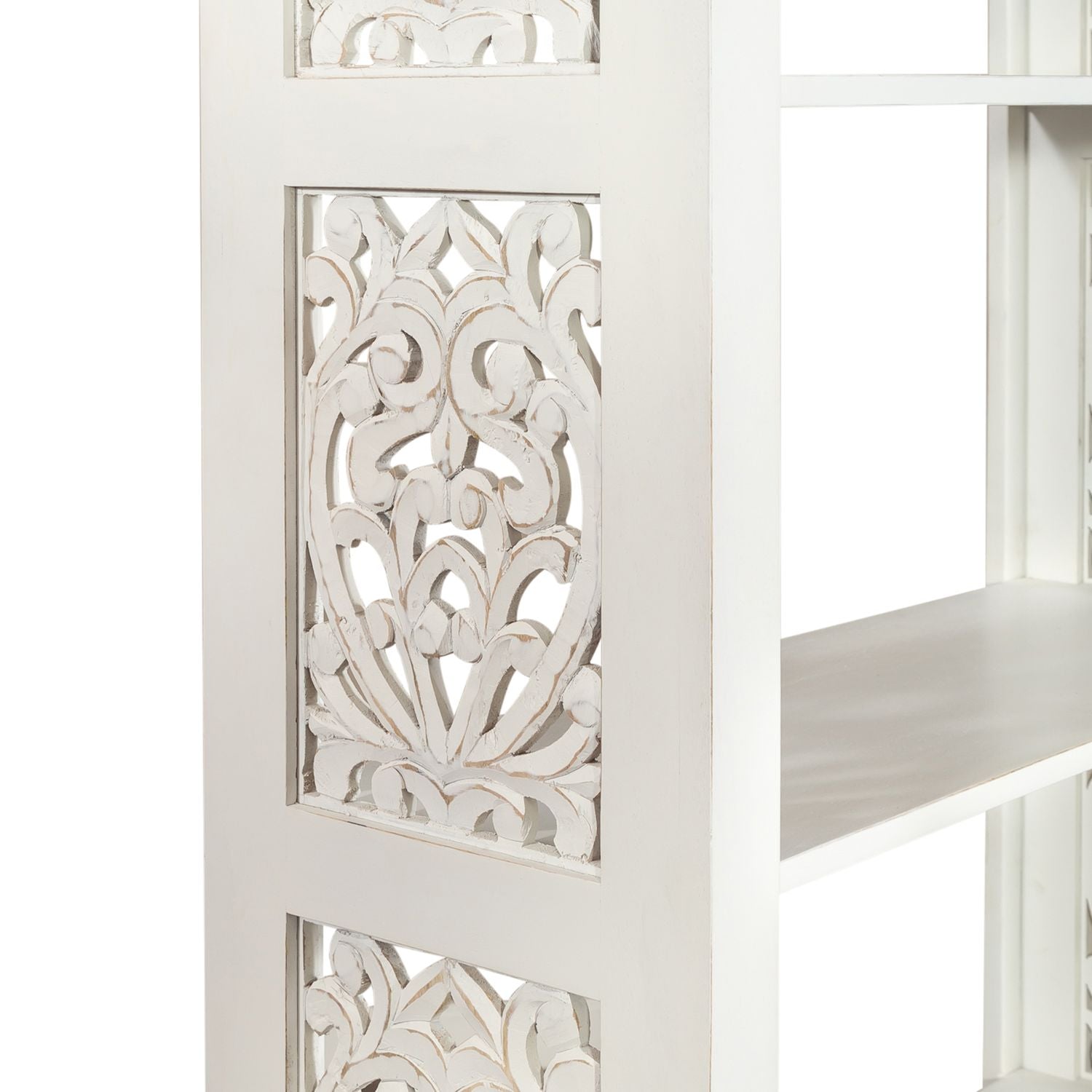 Trellis Lane Accent Bookcase in Weathered White - Luxury Home Furniture (MI)