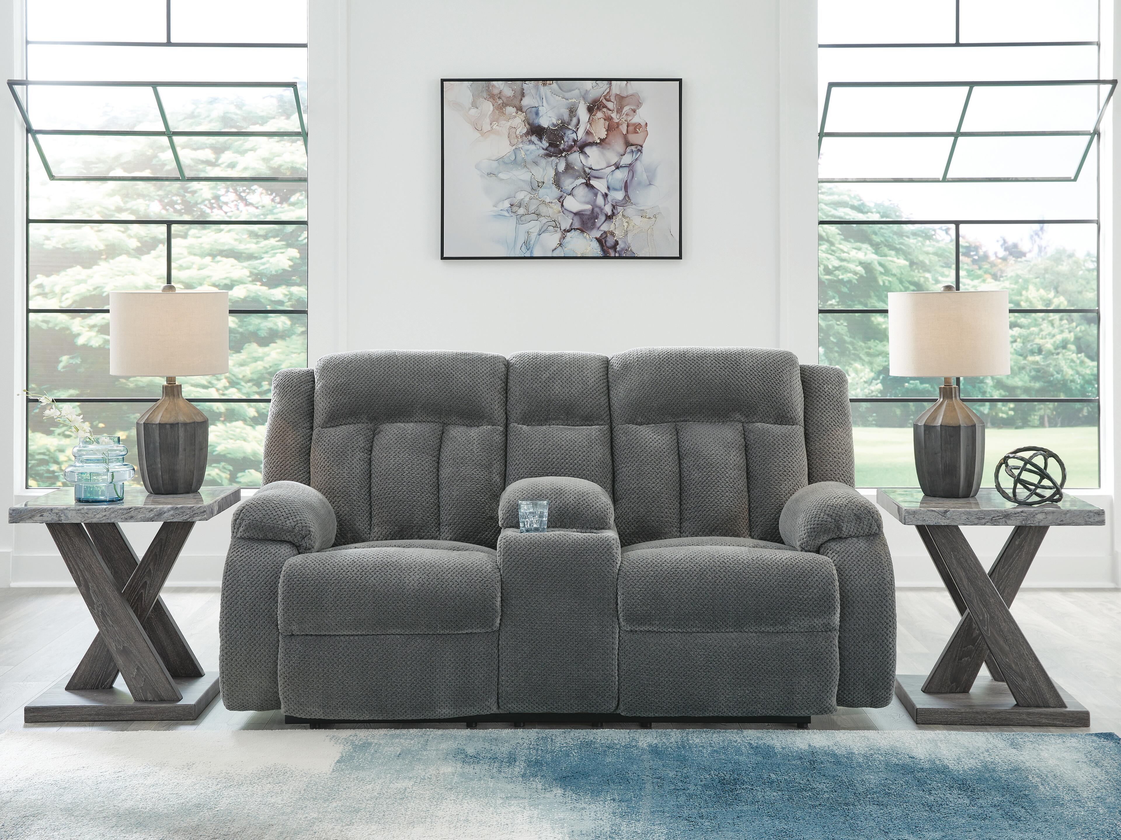 Observation Power Reclining Loveseat with Console - Luxury Home Furniture (MI)