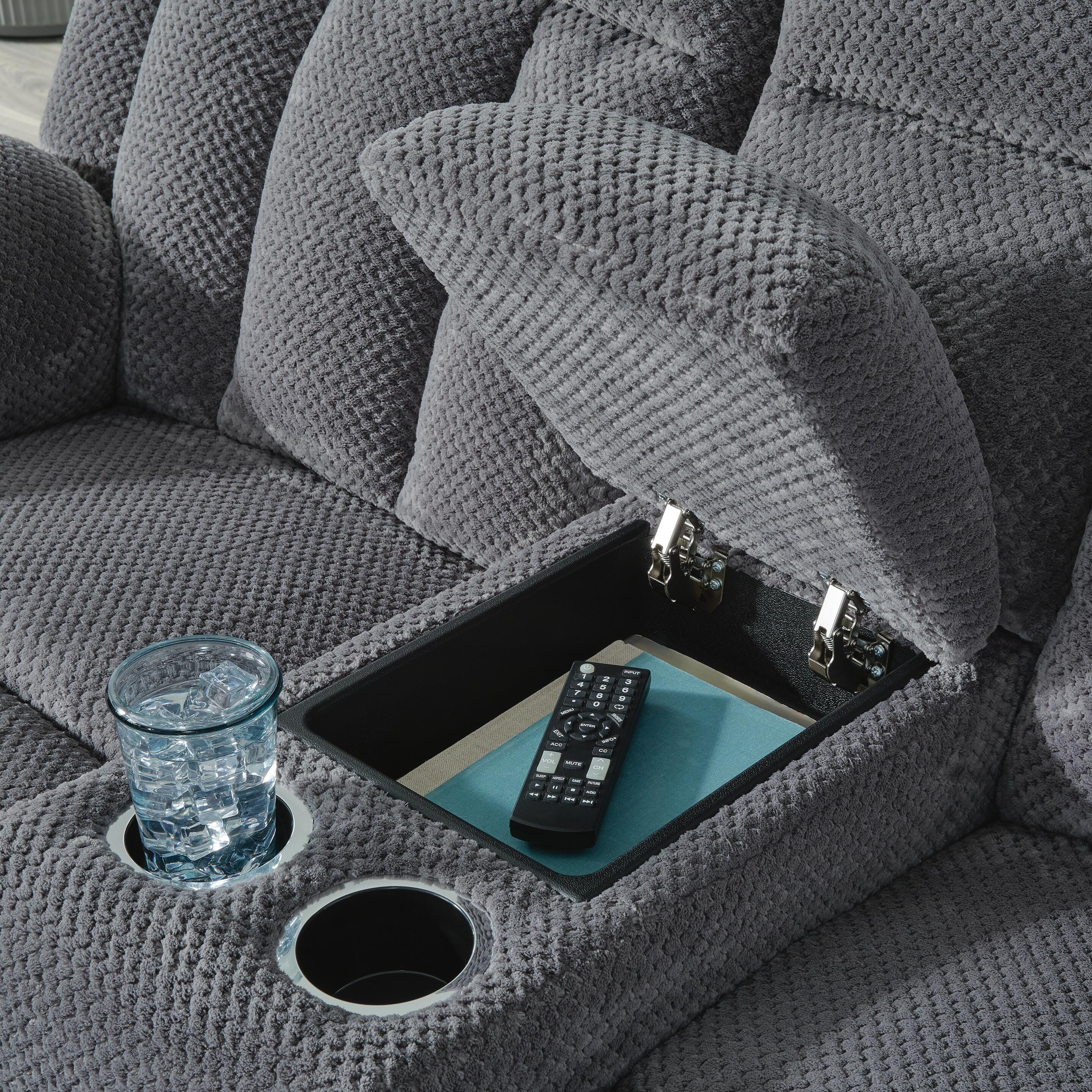 Observation Power Reclining Loveseat with Console - Luxury Home Furniture (MI)