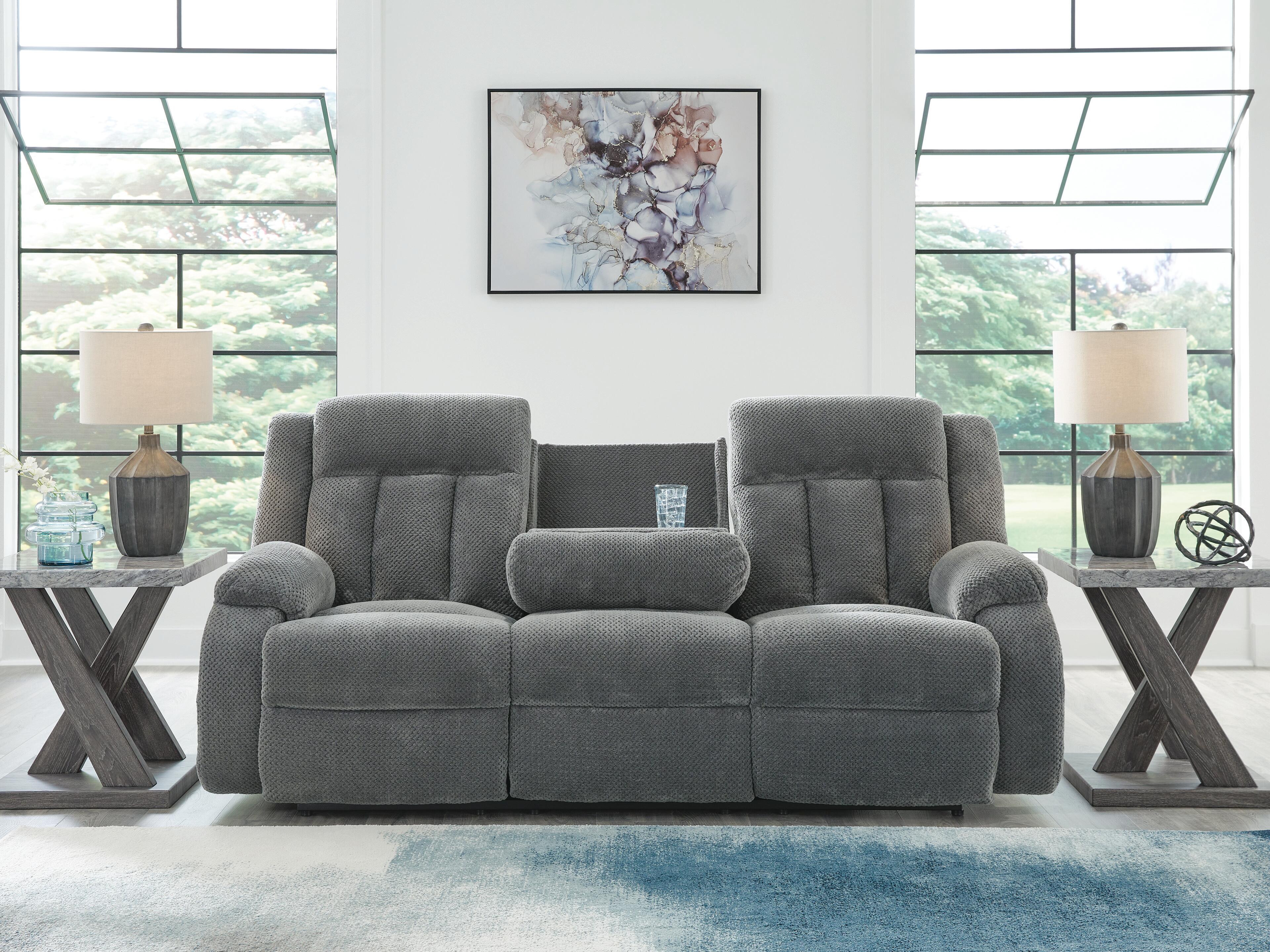 Observation Power Reclining Sofa with Drop Down Table - Luxury Home Furniture (MI)
