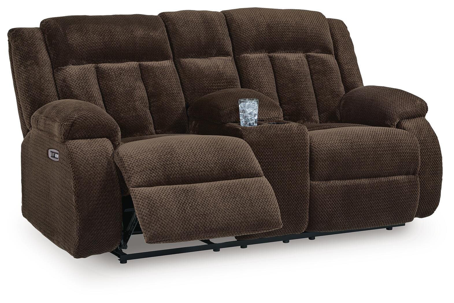 Observation Power Reclining Loveseat with Console - Luxury Home Furniture (MI)