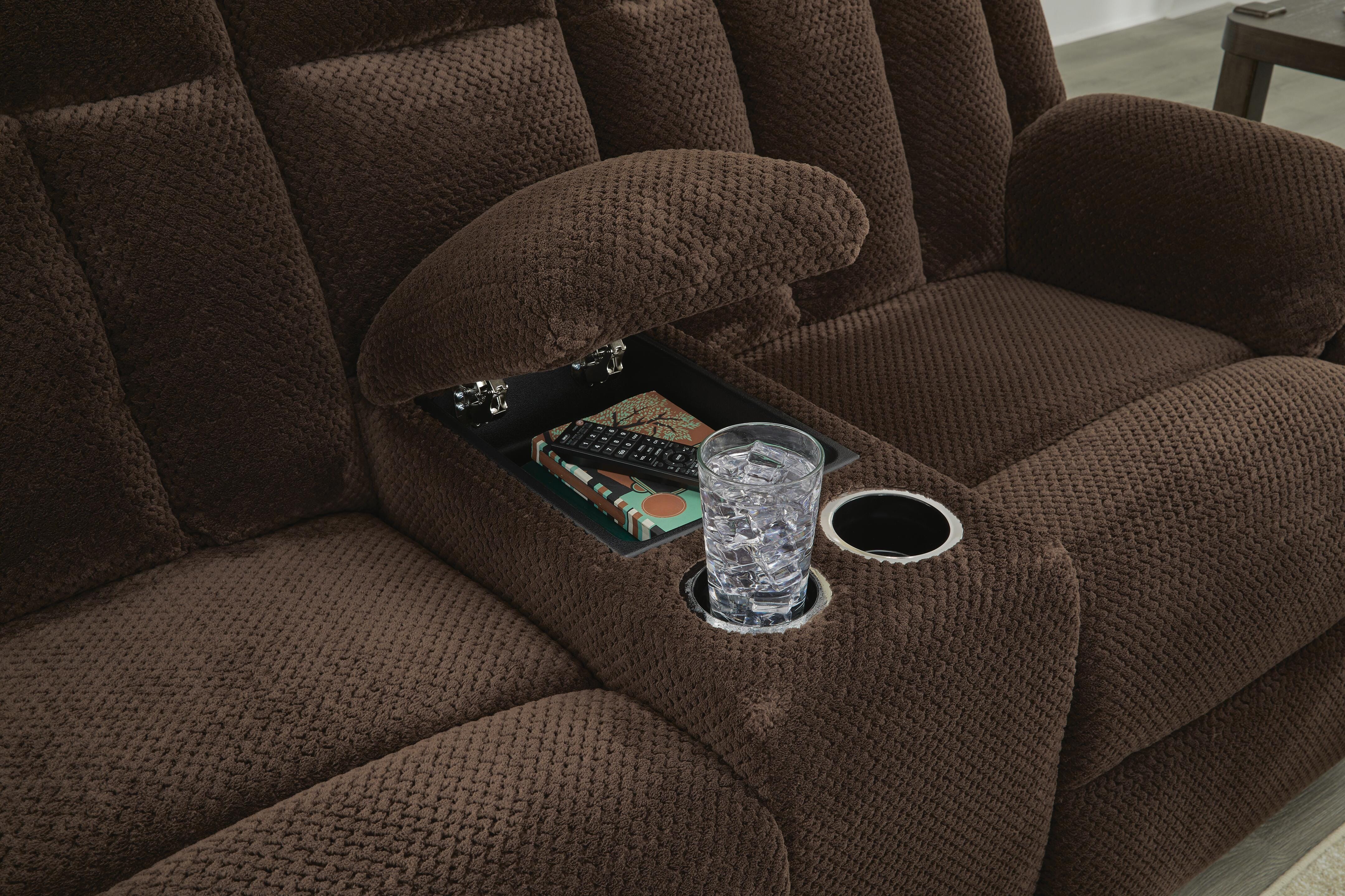 Observation Power Reclining Loveseat with Console - Luxury Home Furniture (MI)