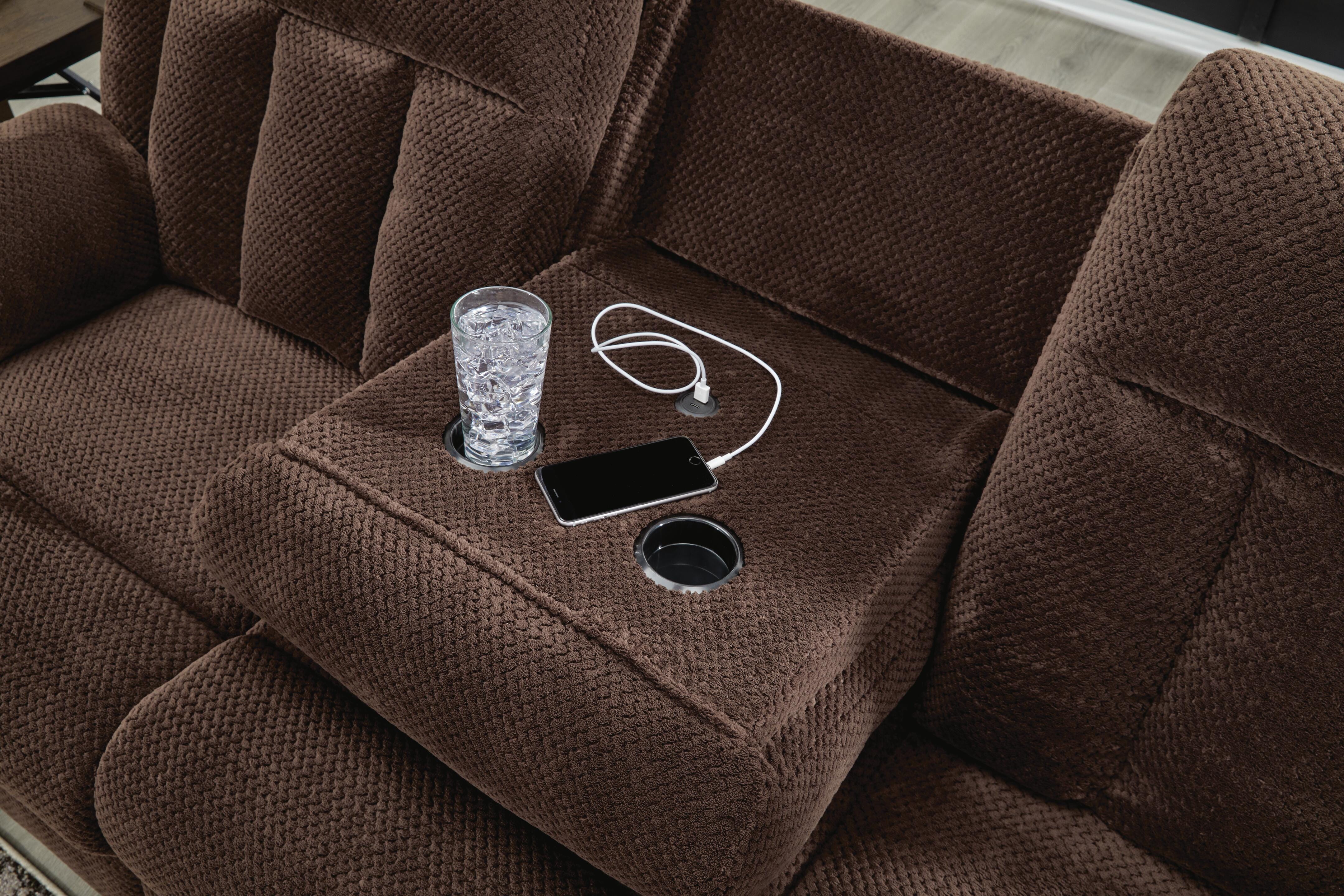 Observation Power Reclining Sofa with Drop Down Table - Luxury Home Furniture (MI)